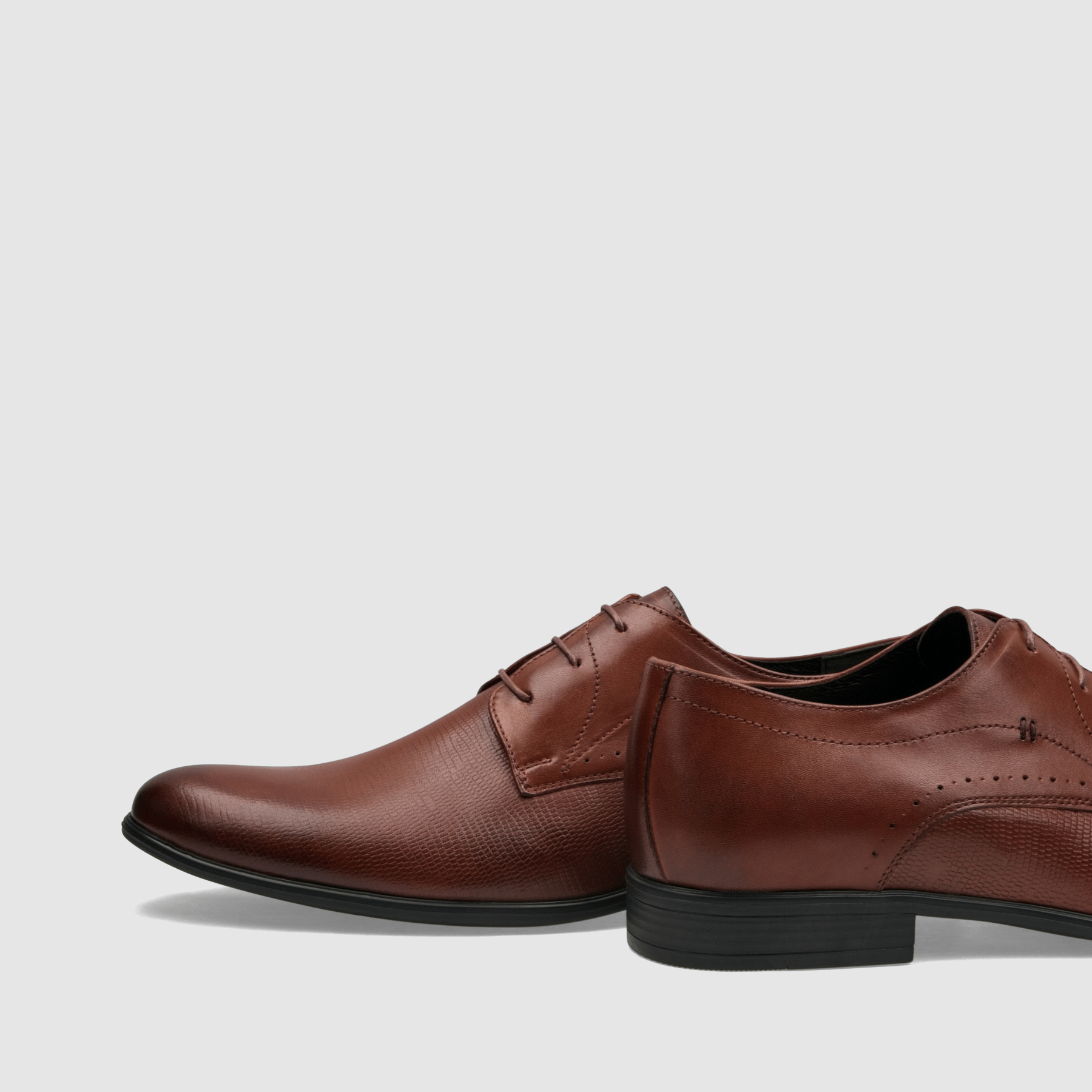 Półbut wizytowy TAPI K - 5317 brązowa licowa skóra - TAPI nero - Półbuty eleganckie sznurowane - Brązowy - 5