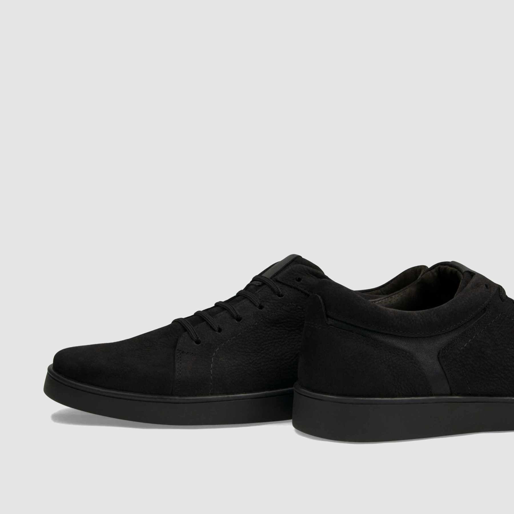 Trampki TAPI A - 7631 czarna nubukowa skóra - TAPI nero - Sneakersy i sportowe - Czarny - 5