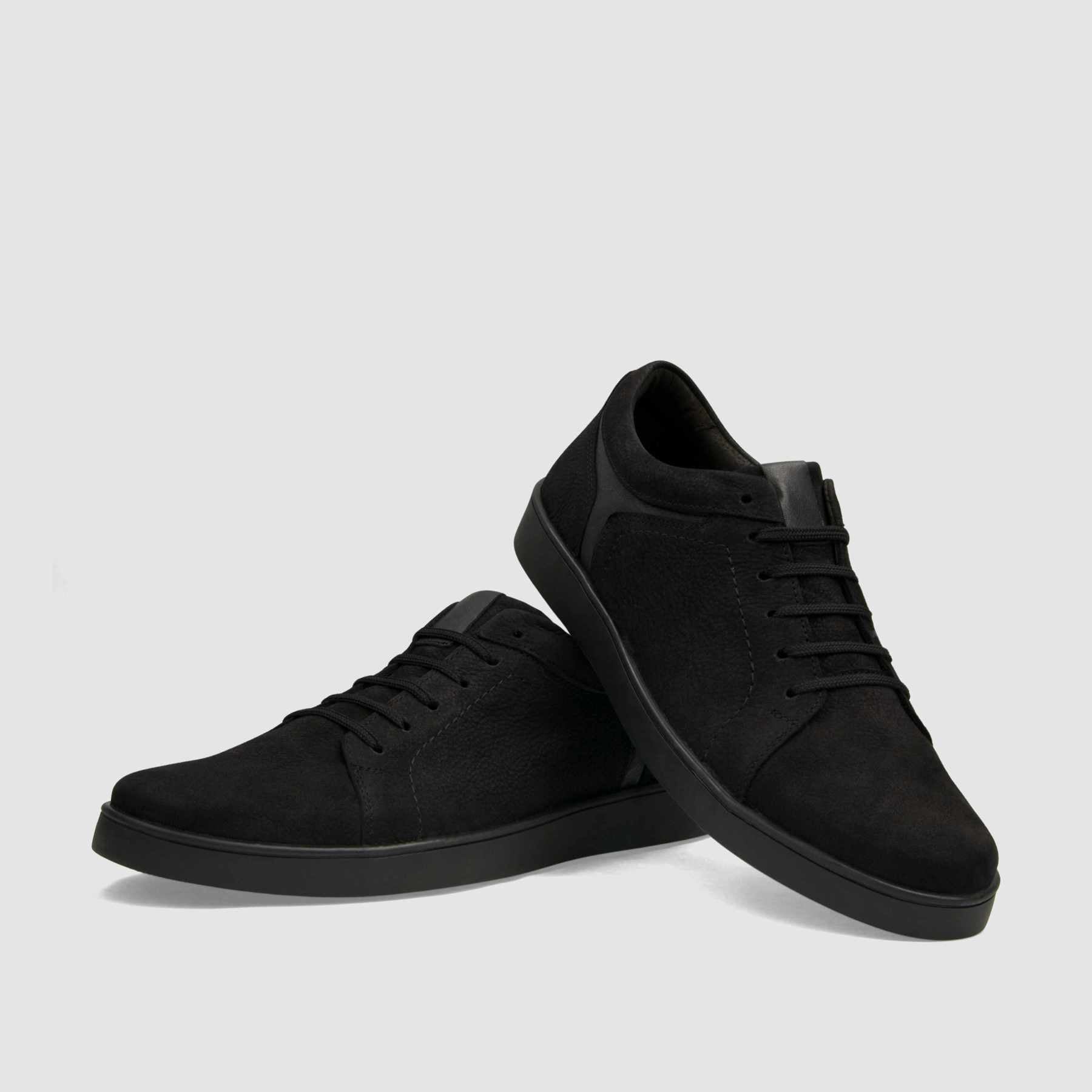 Trampki TAPI A - 7631 czarna nubukowa skóra - TAPI nero - Sneakersy i sportowe - Czarny - 3