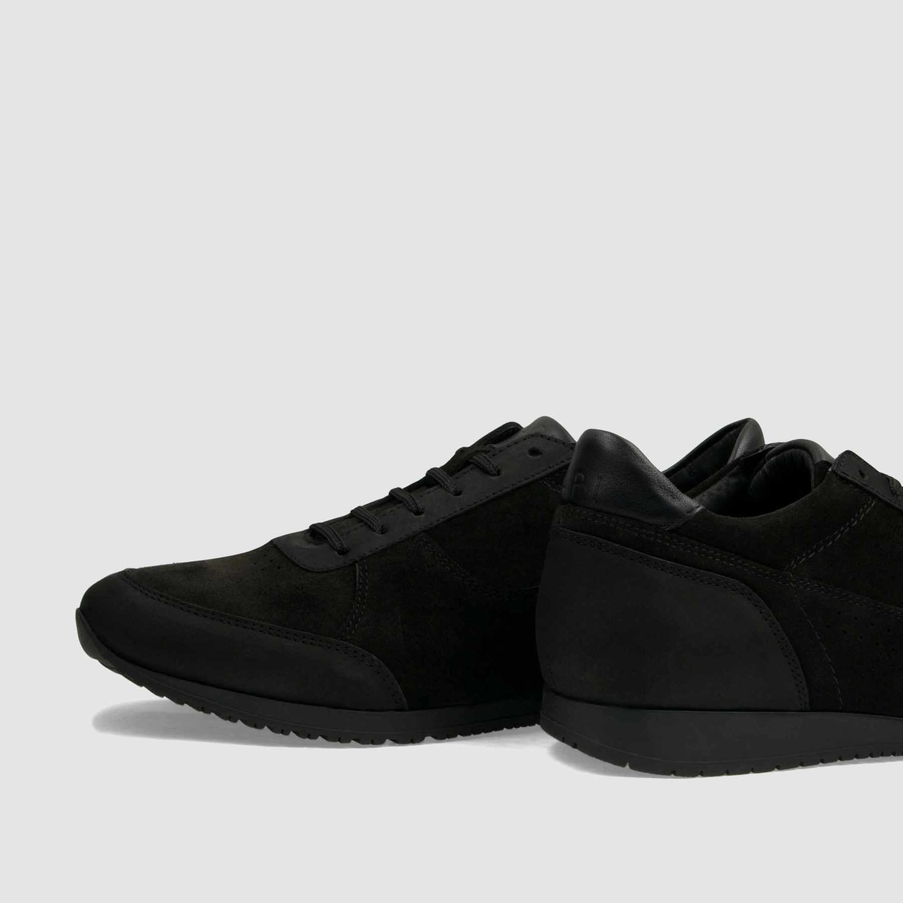 Trampki TAPI A - 7633 czarna nubukowa skóra - TAPI nero - Sneakersy i sportowe - Czarny - 5