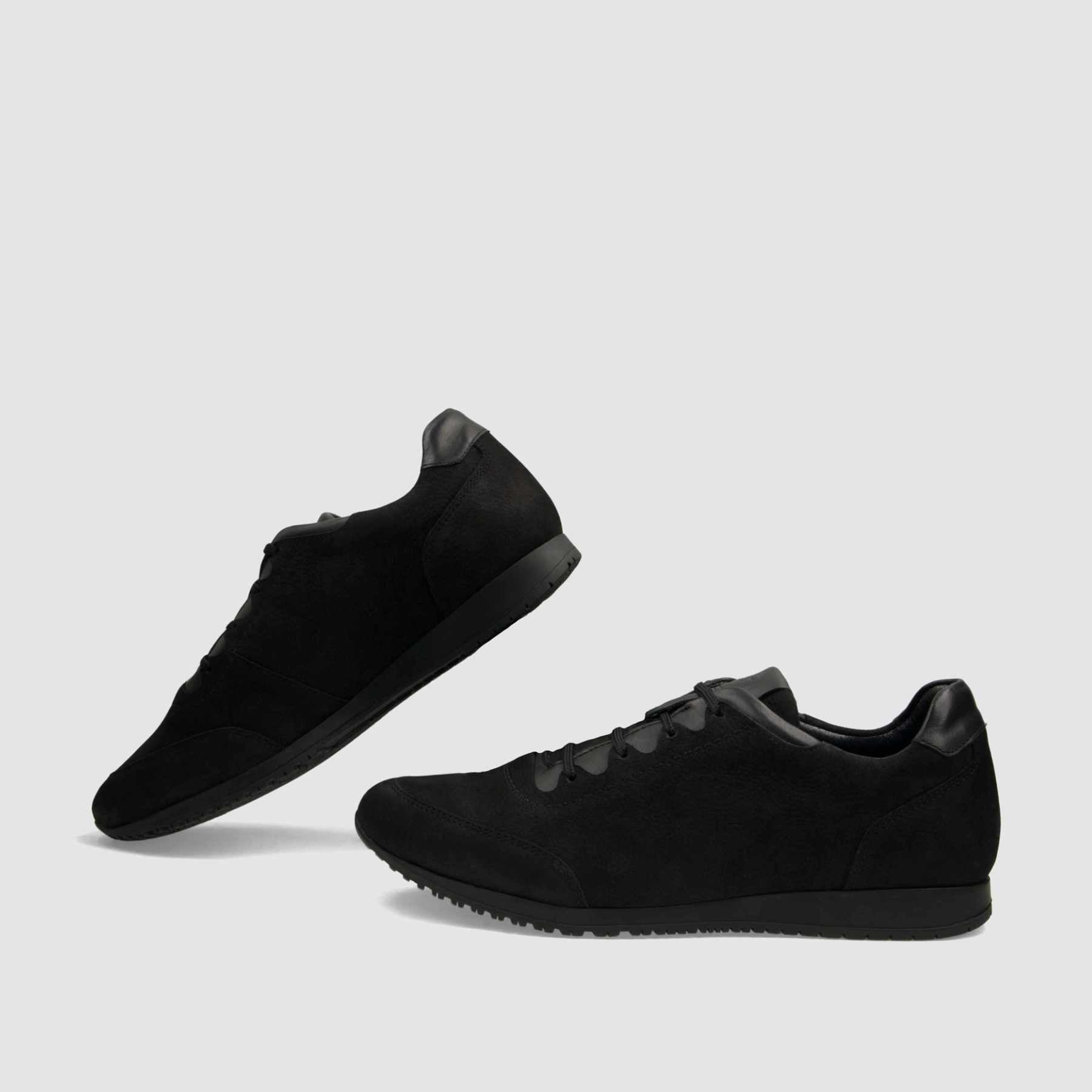 Trampki TAPI A - 7635 czarna nubukowa skóra - TAPI nero - Sneakersy i sportowe - Czarny - 6