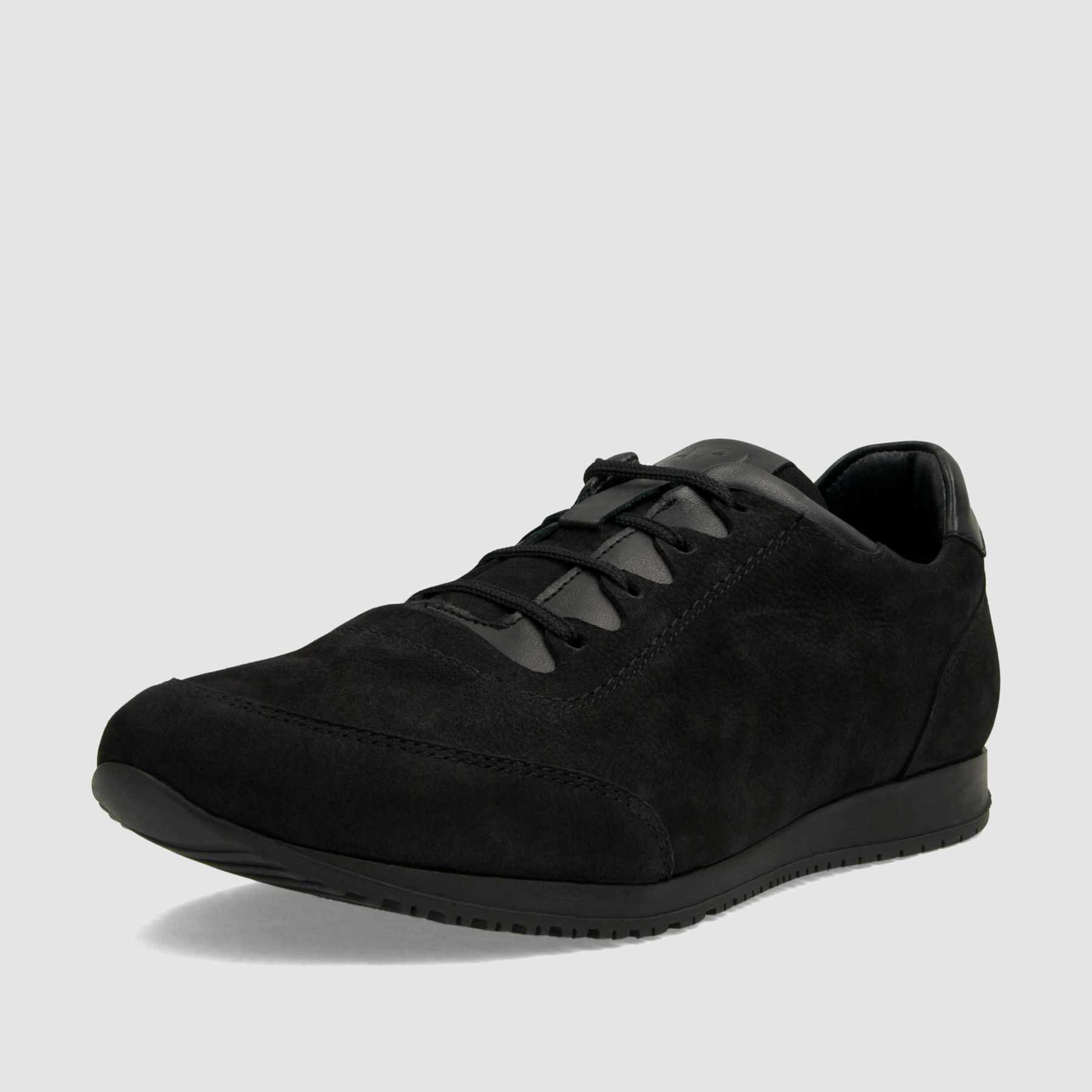 Trampki TAPI A - 7635 czarna nubukowa skóra - TAPI nero - Sneakersy i sportowe - Czarny - 1