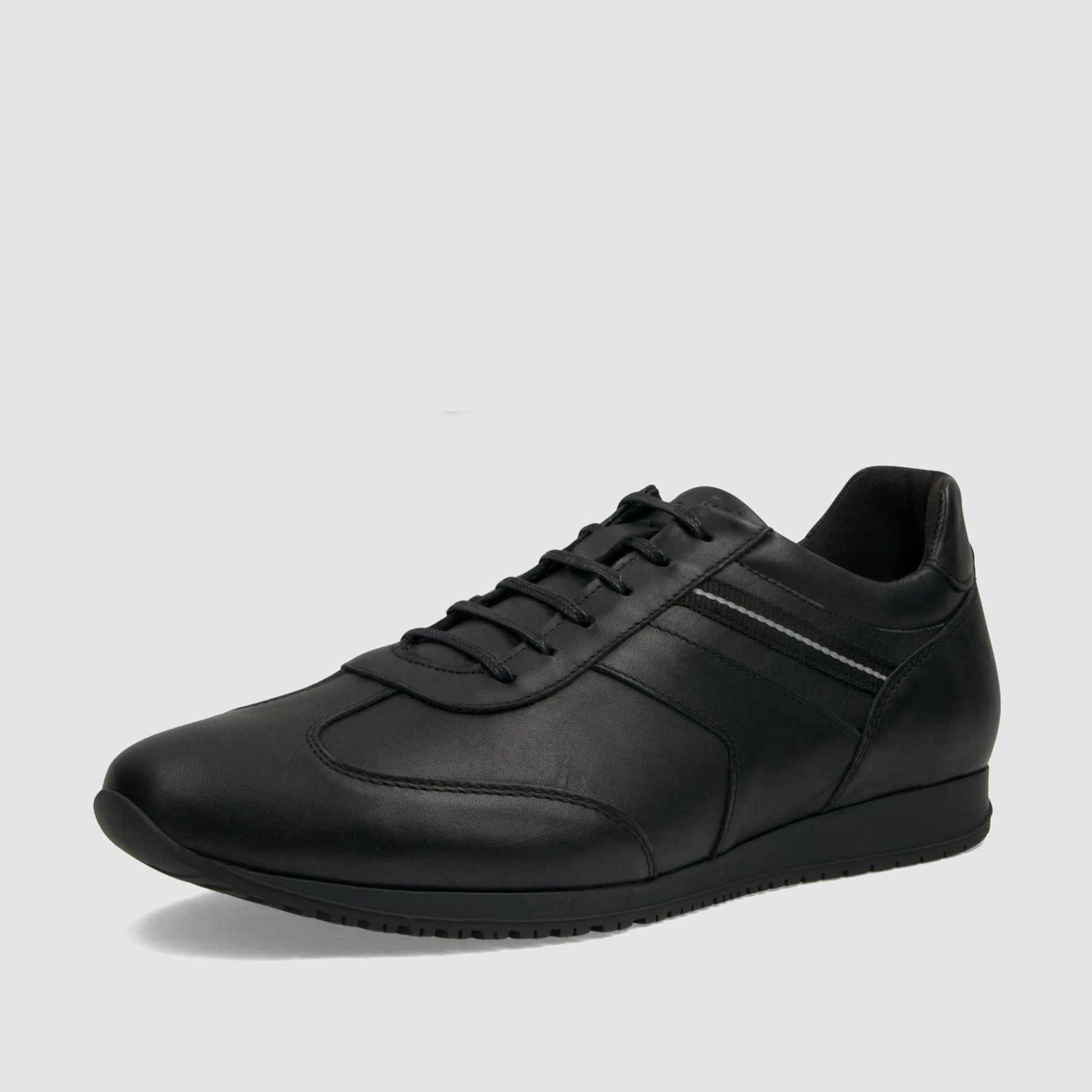 Trampki TAPI C - 7387 czarna licowa skóra - TAPI nero - Sneakersy i sportowe - Czarny - 1