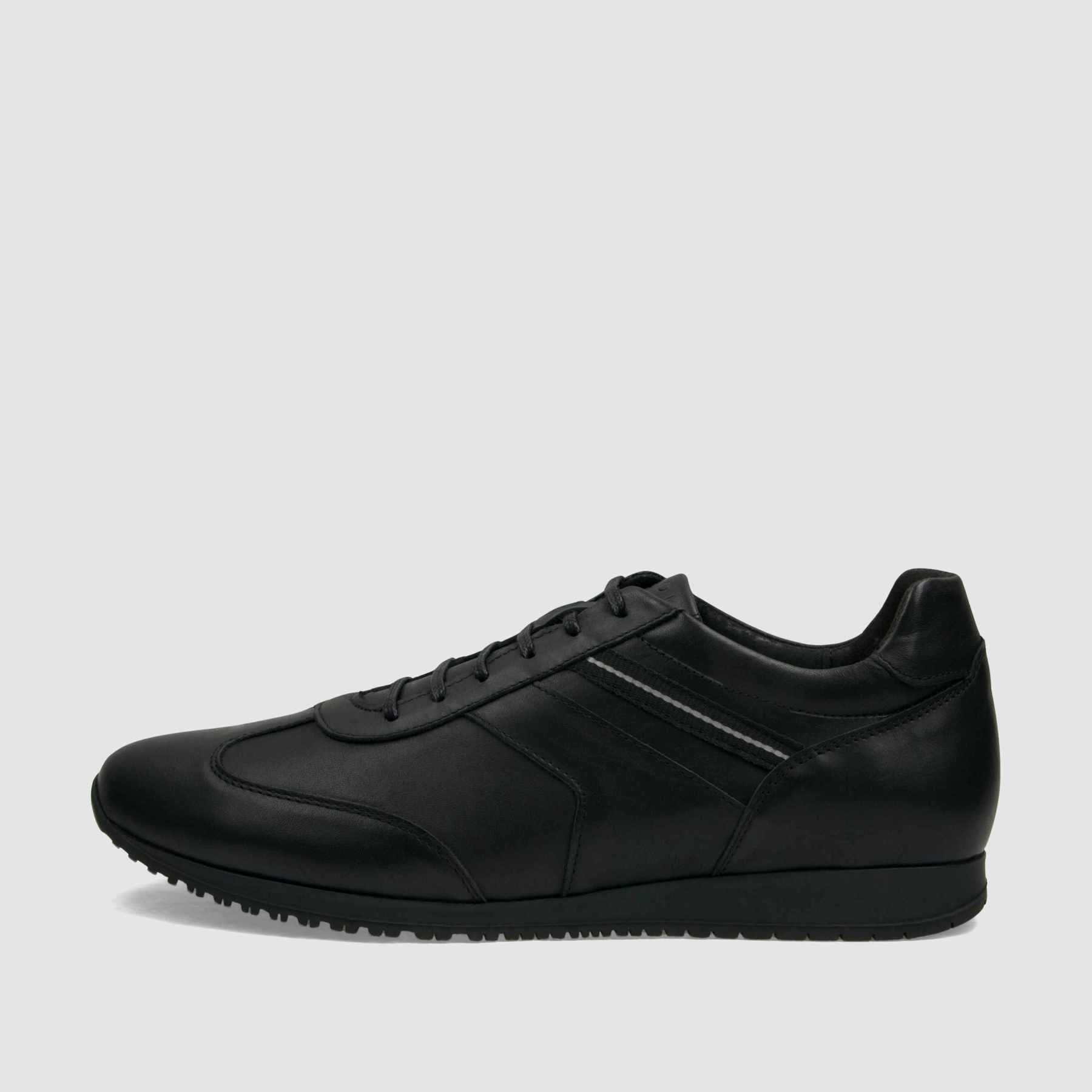 Trampki TAPI C - 7387 czarna licowa skóra - TAPI nero - Sneakersy i sportowe - Czarny - 2