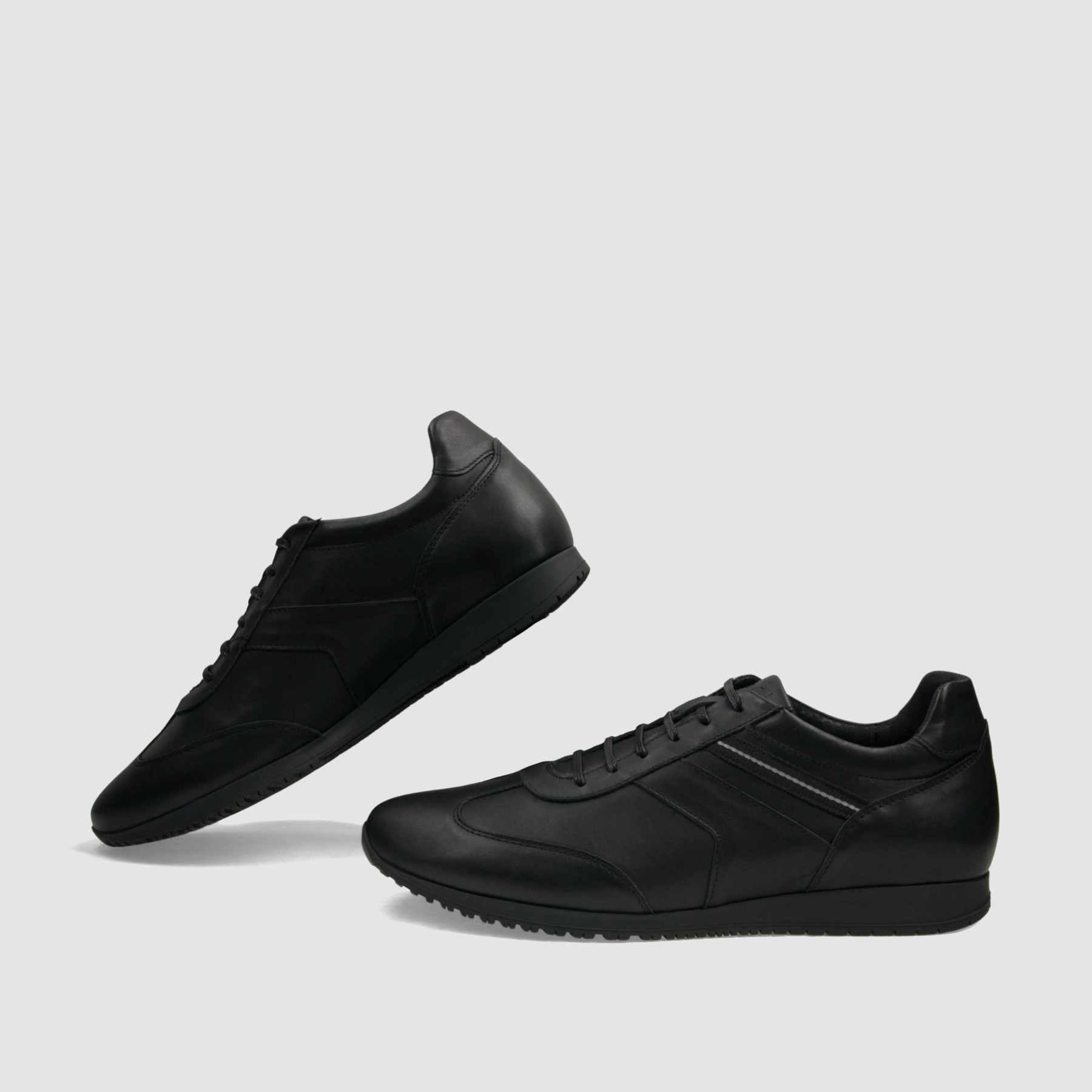 Trampki TAPI C - 7387 czarna licowa skóra - TAPI nero - Sneakersy i sportowe - Czarny - 6