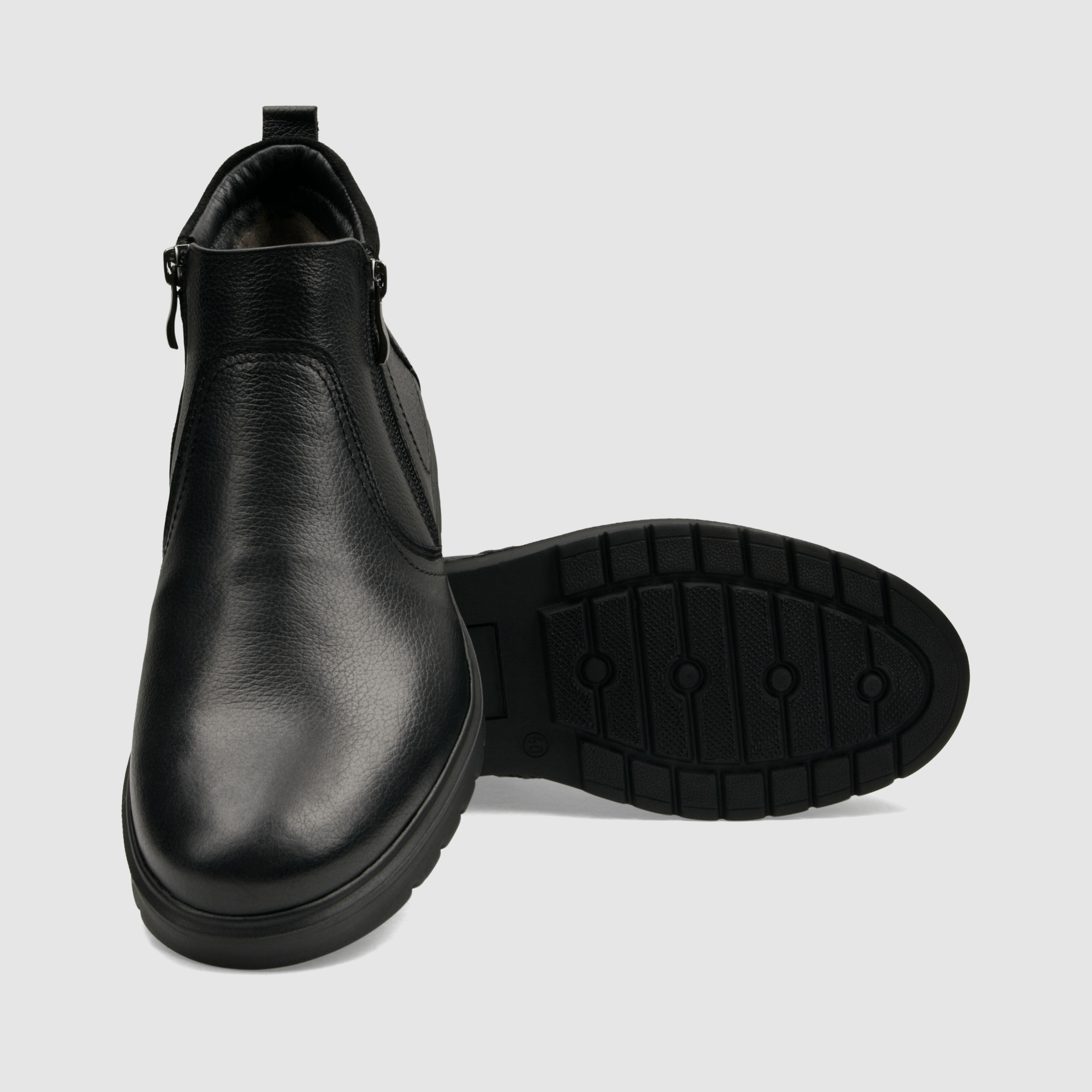 Trzewik casual TAPI E - 2505 czarna licowa skora - TAPI nero - Trzewiki na zamek casual - Czarny - 4