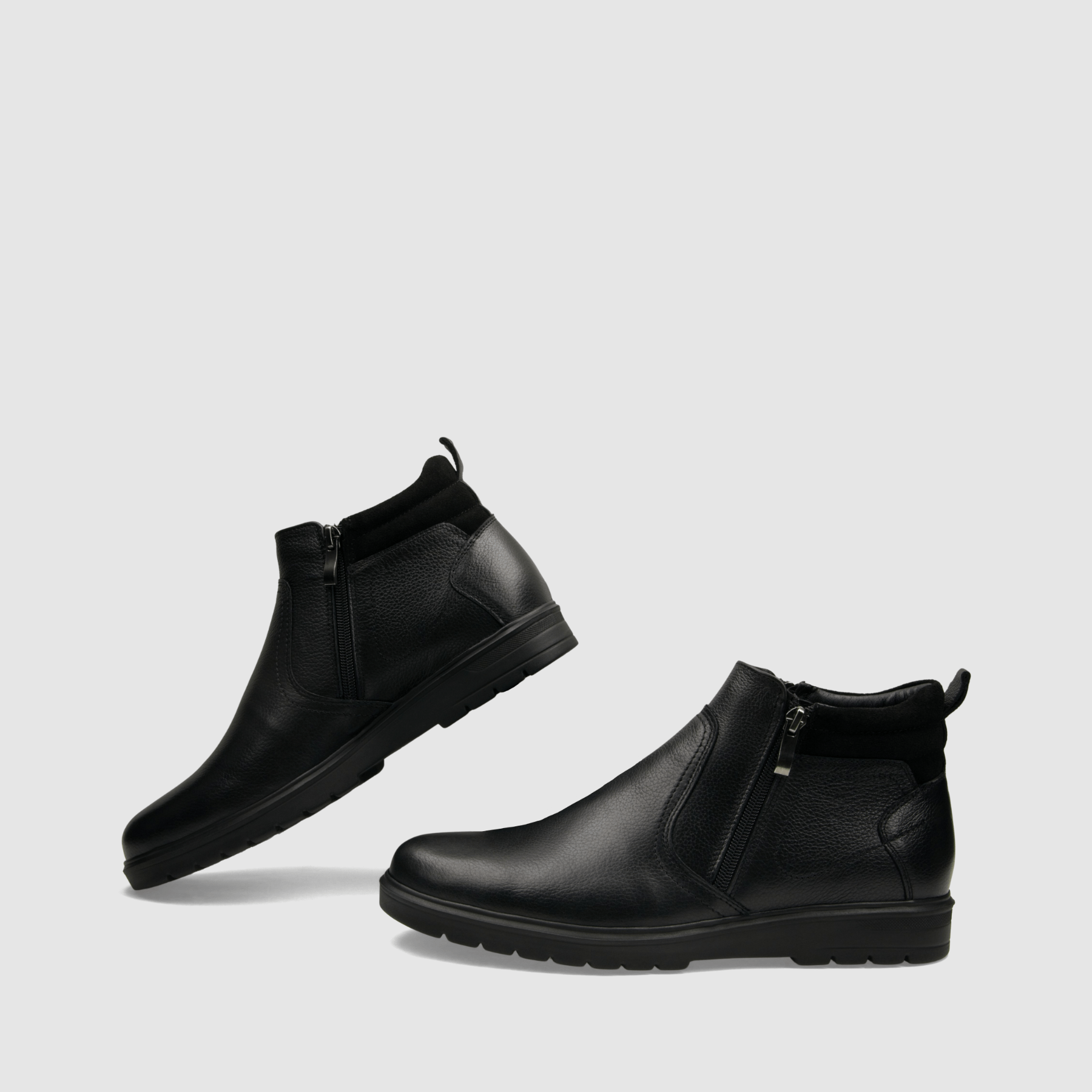 Trzewik casual TAPI E - 2505 czarna licowa skora - TAPI nero - Trzewiki na zamek casual - Czarny - 6