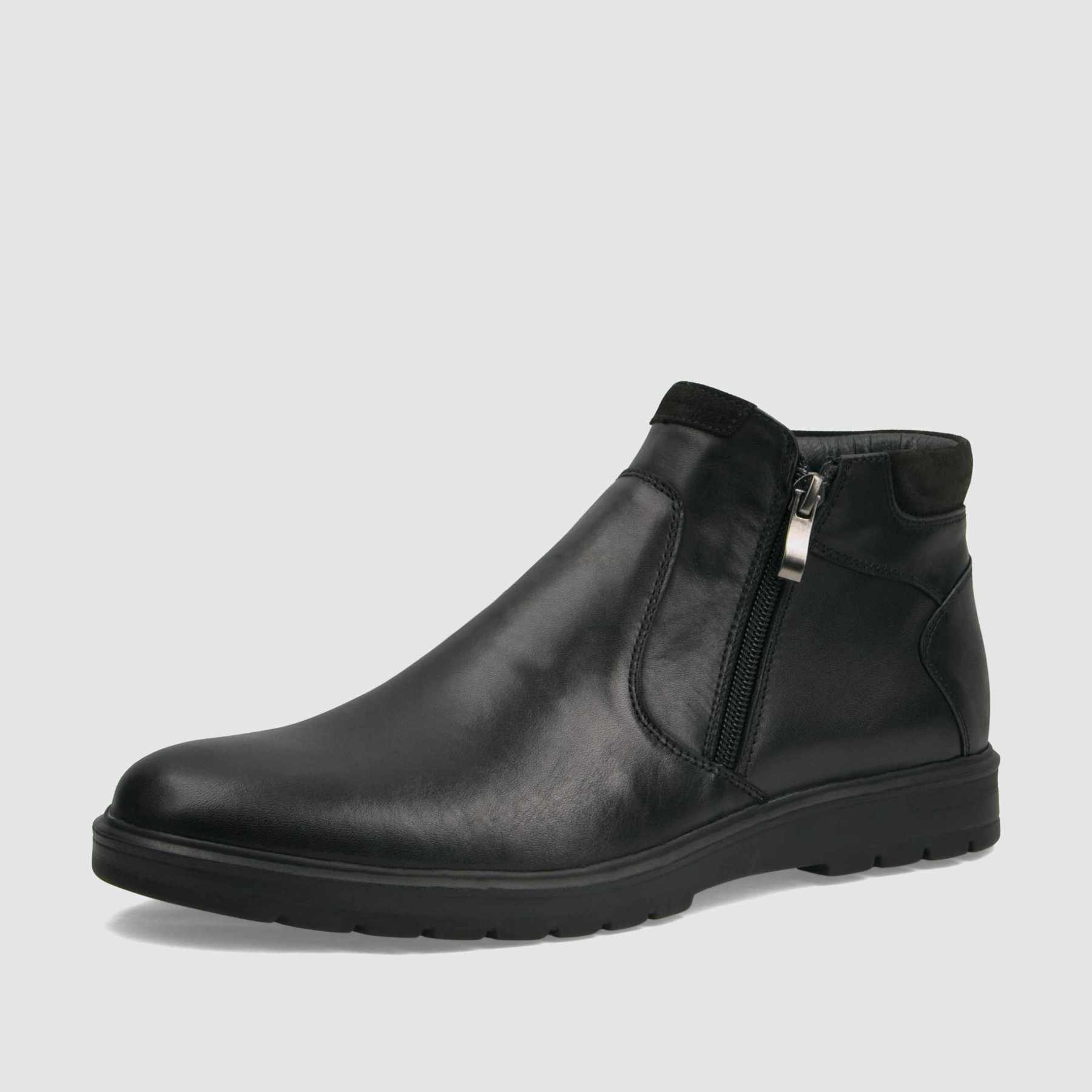 Trzewik casual TAPI G - 2504 czarna licowa skora - TAPI nero - Trzewiki na zamek casual - Czarny - 1