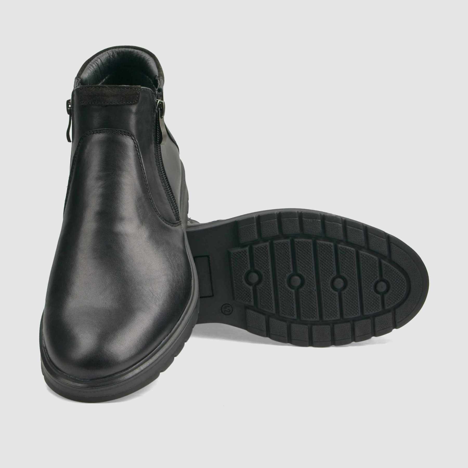 Trzewik casual TAPI G - 2504 czarna licowa skora - TAPI nero - Trzewiki na zamek casual - Czarny - 4