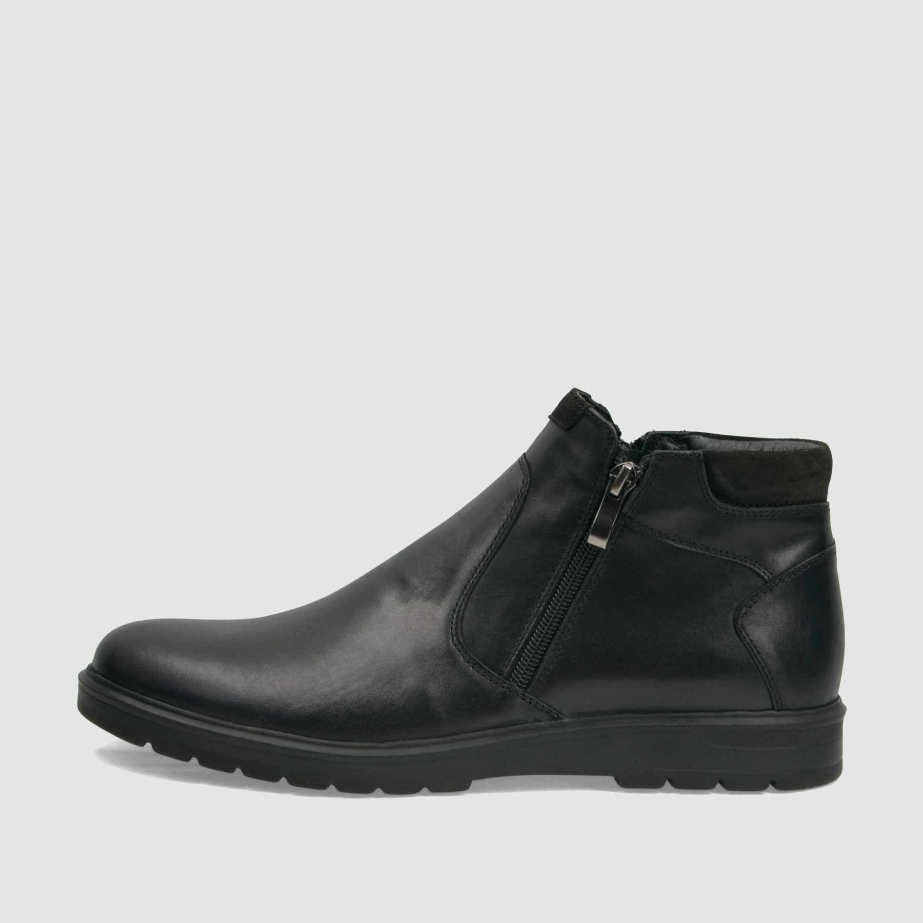 Trzewik casual TAPI G - 2504 czarna licowa skora - TAPI nero - Trzewiki na zamek casual - Czarny - 2