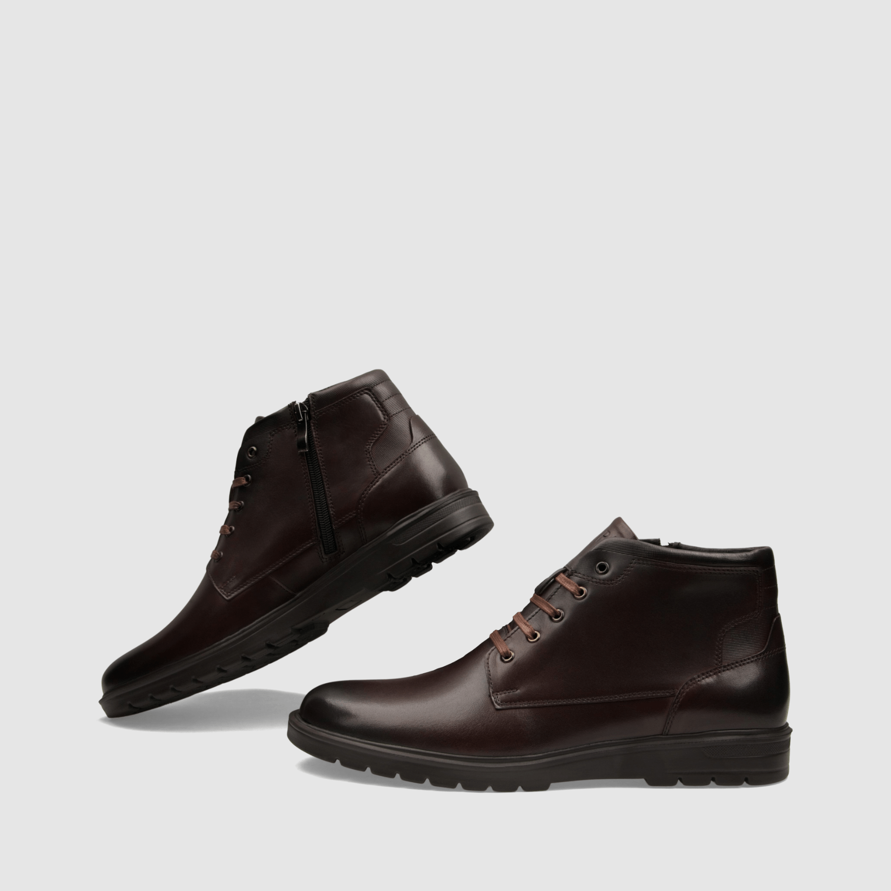 Trzewik casual TAPI O - 2483 ciemna brązowa licowa skóra - TAPI nero - Trzewiki sznurowane casual - Brązowy - 6