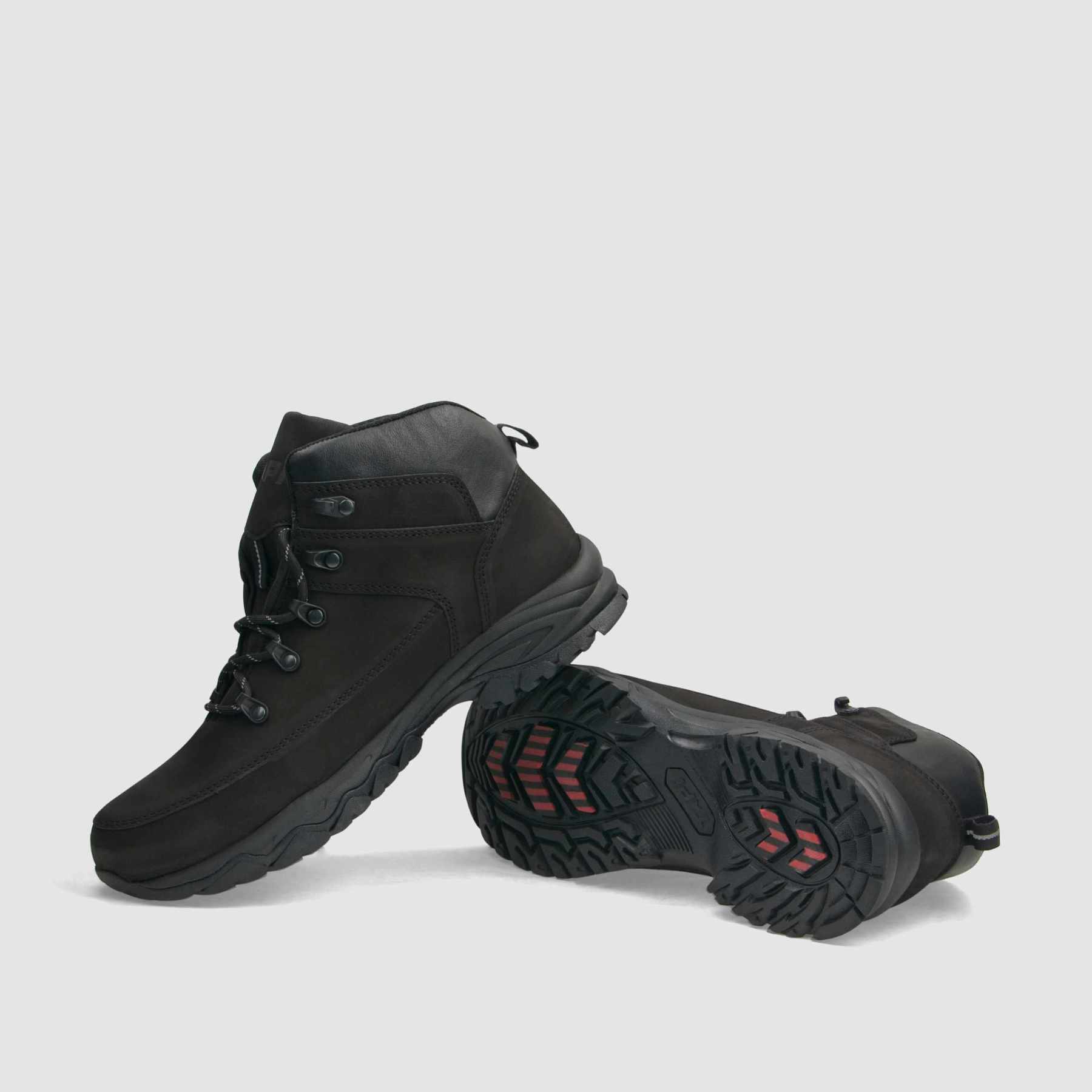 Trzewik trekkingowy TAPI A - 9200 czarna skóra nubukowa - TAPI nero - Trzewiki trekkingowe męskie - Czarny - 7