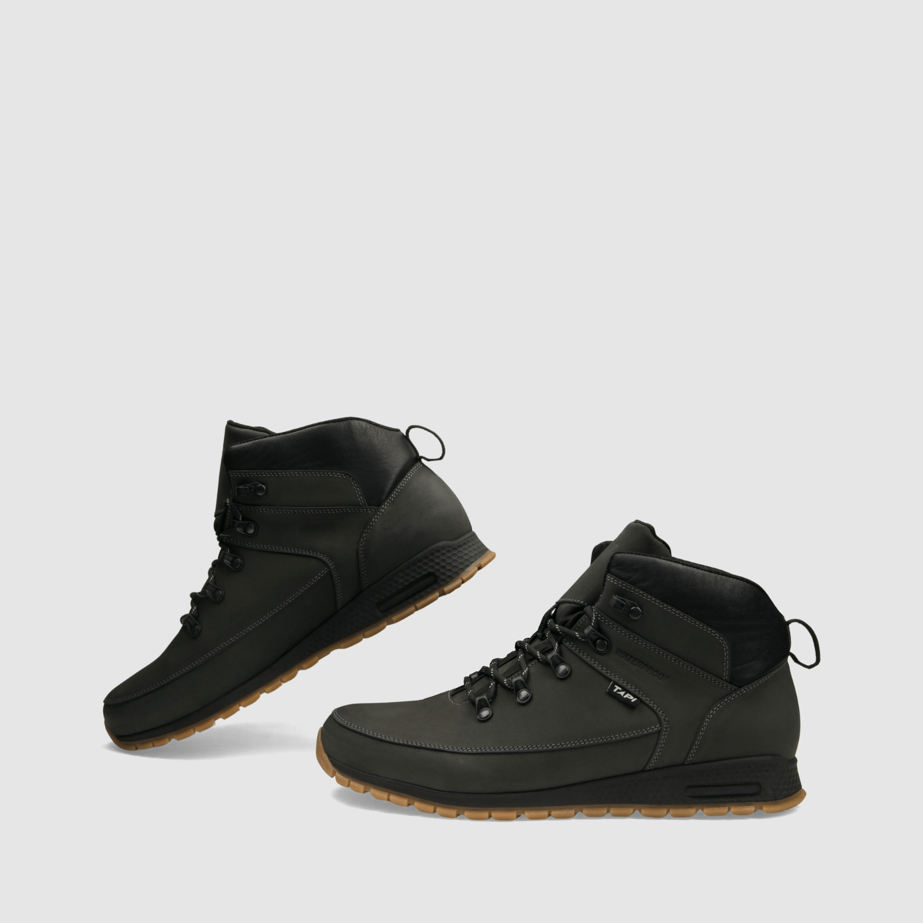 Trzewik trekkingowy TAPI B - 9200 szara nubukowa skóra - TAPI nero - Trzewiki trekkingowe męskie - Szary - 6