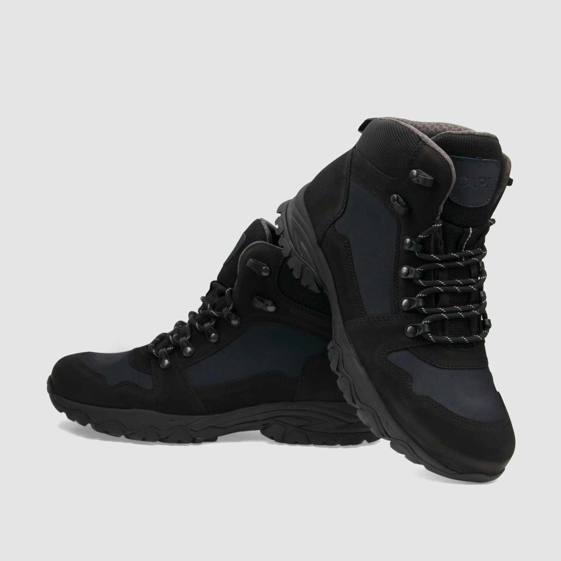 Trzewik trekkingowy TAPI C - 9173 granatowa skóra nubukowa - TAPI nero - Trzewiki trekkingowe męskie - Granatowy - 3