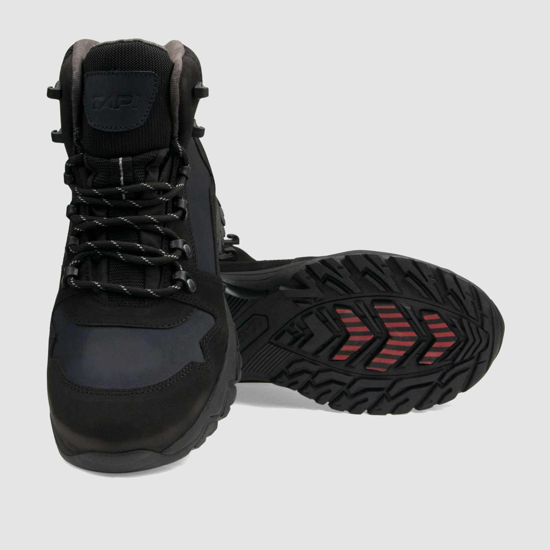 Trzewik trekkingowy TAPI C - 9173 granatowa skóra nubukowa - TAPI nero - Trzewiki trekkingowe męskie - Granatowy - 4