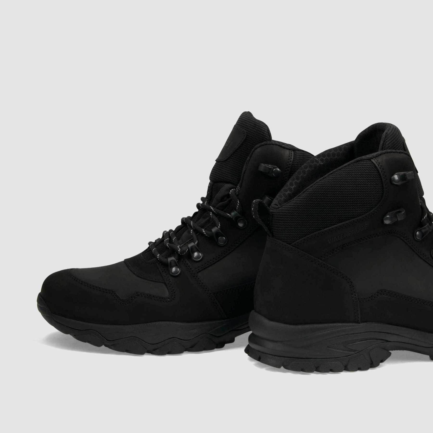 Trzewik trekkingowy TAPI D - 9172 czarna skóra nubukowa - TAPI nero - Trzewiki trekkingowe męskie - Czarny - 5