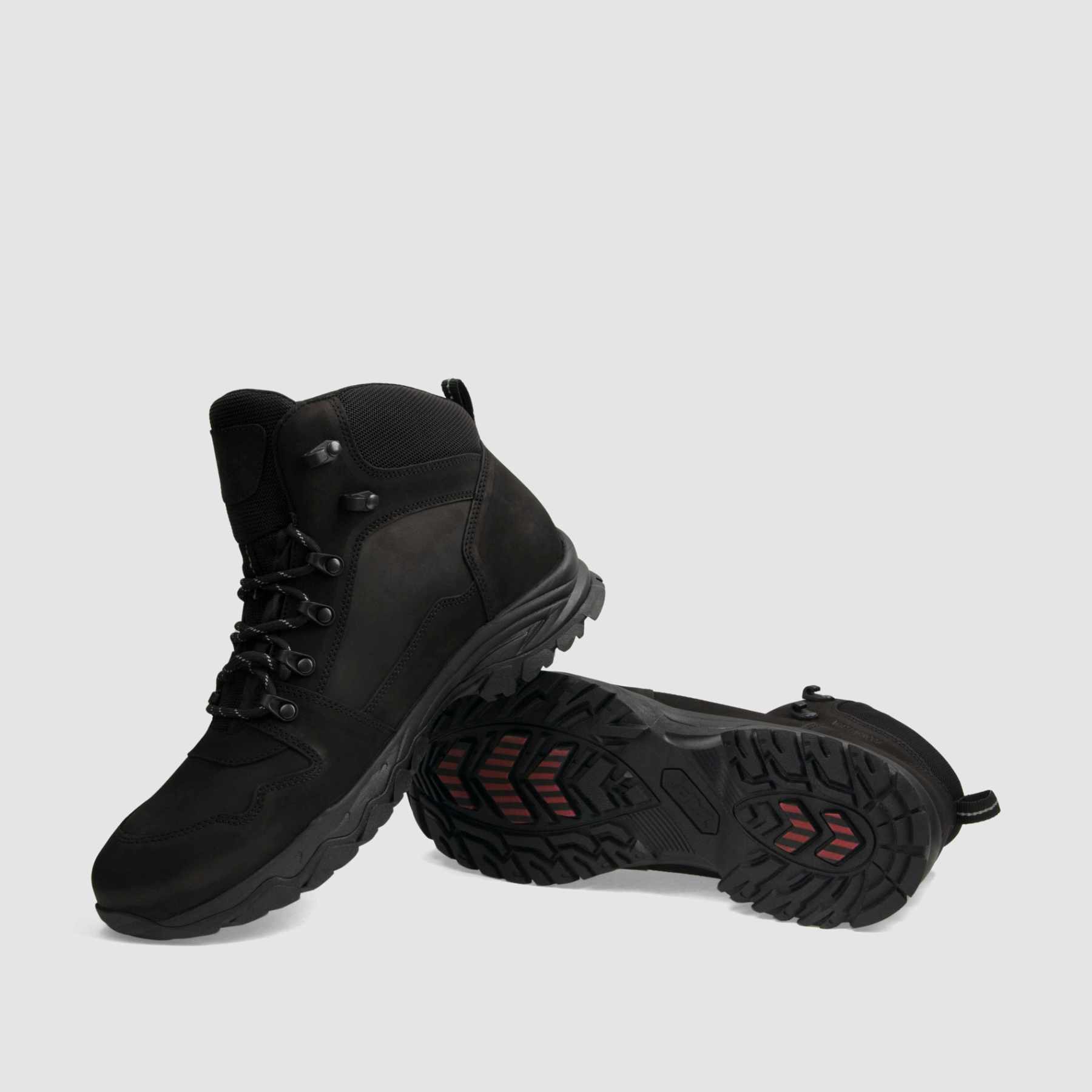 Trzewik trekkingowy TAPI D - 9172 czarna skóra nubukowa - TAPI nero - Trzewiki trekkingowe męskie - Czarny - 7