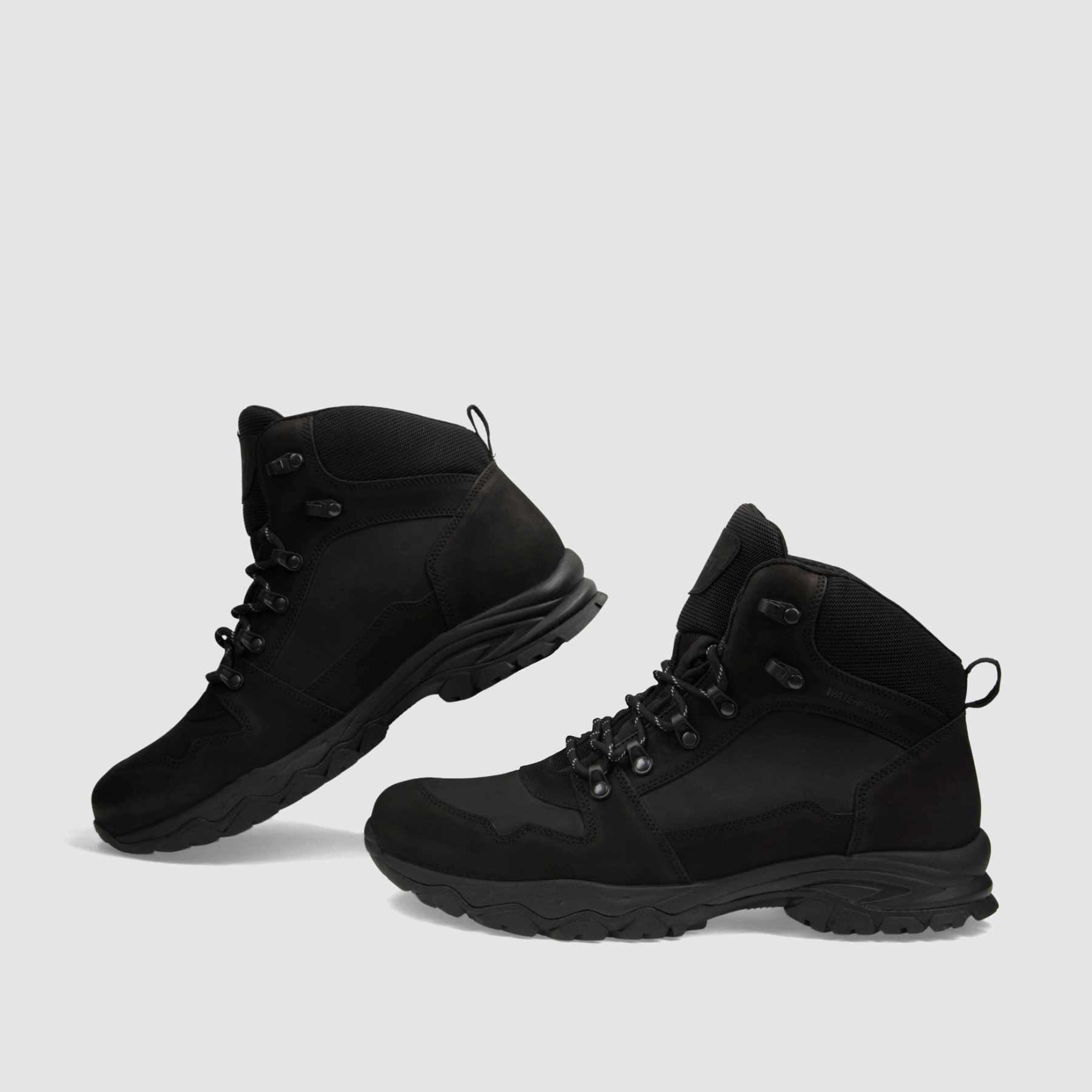 Trzewik trekkingowy TAPI D - 9172 czarna skóra nubukowa - TAPI nero - Trzewiki trekkingowe męskie - Czarny - 6