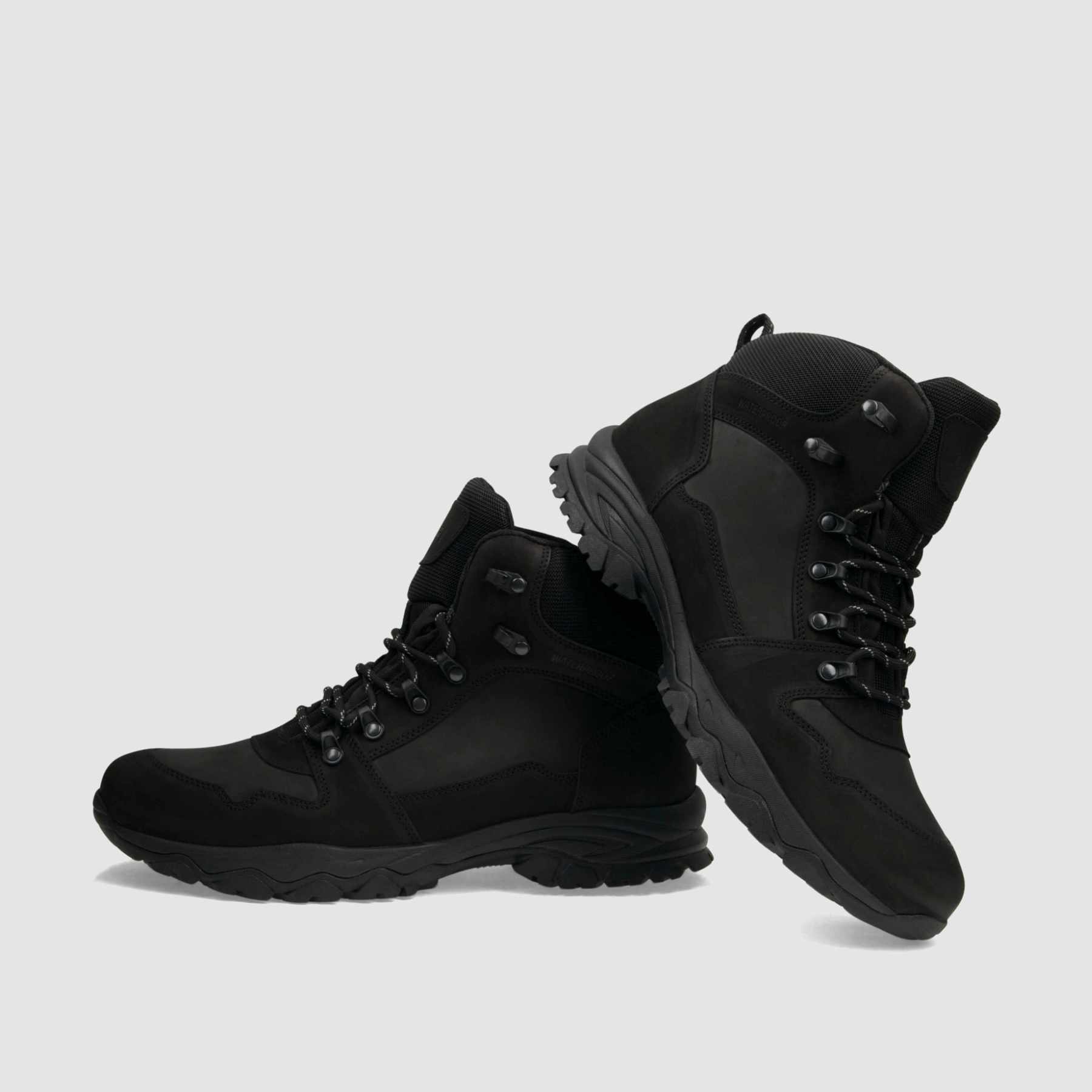 Trzewik trekkingowy TAPI D - 9172 czarna skóra nubukowa - TAPI nero - Trzewiki trekkingowe męskie - Czarny - 3