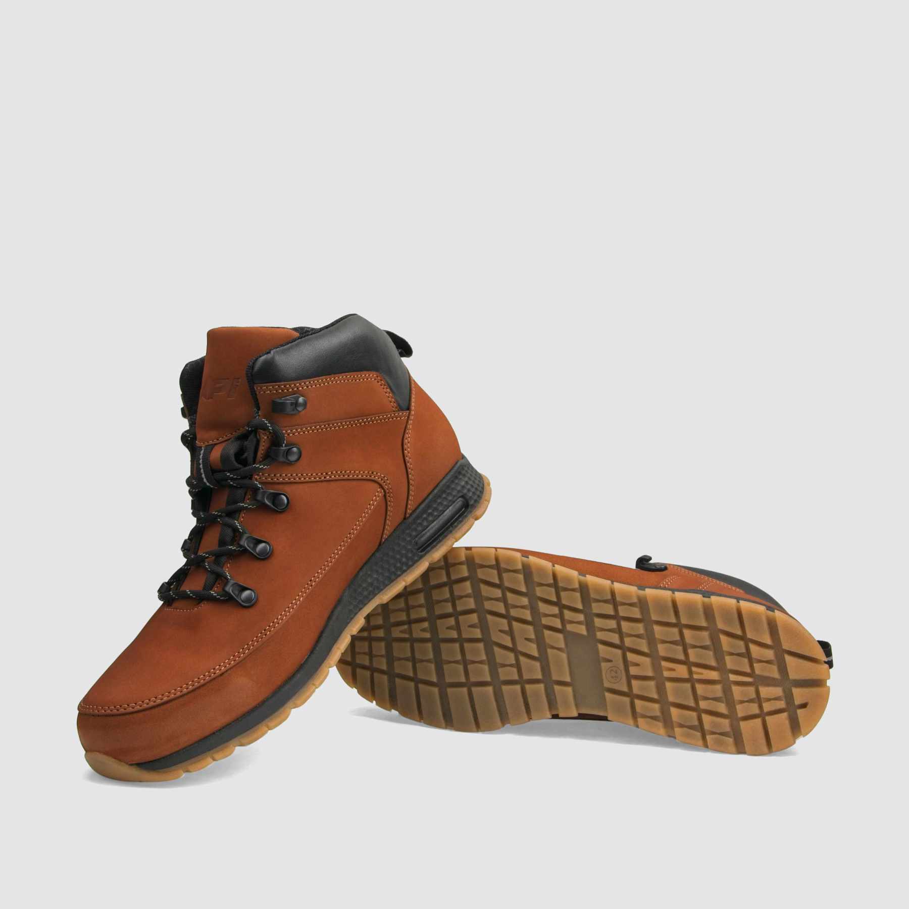 Trzewik trekkingowy TAPI D - 9200 jasno brązowa skóra nubukowa - TAPI nero - Trzewiki trekkingowe męskie - Brąz - 7