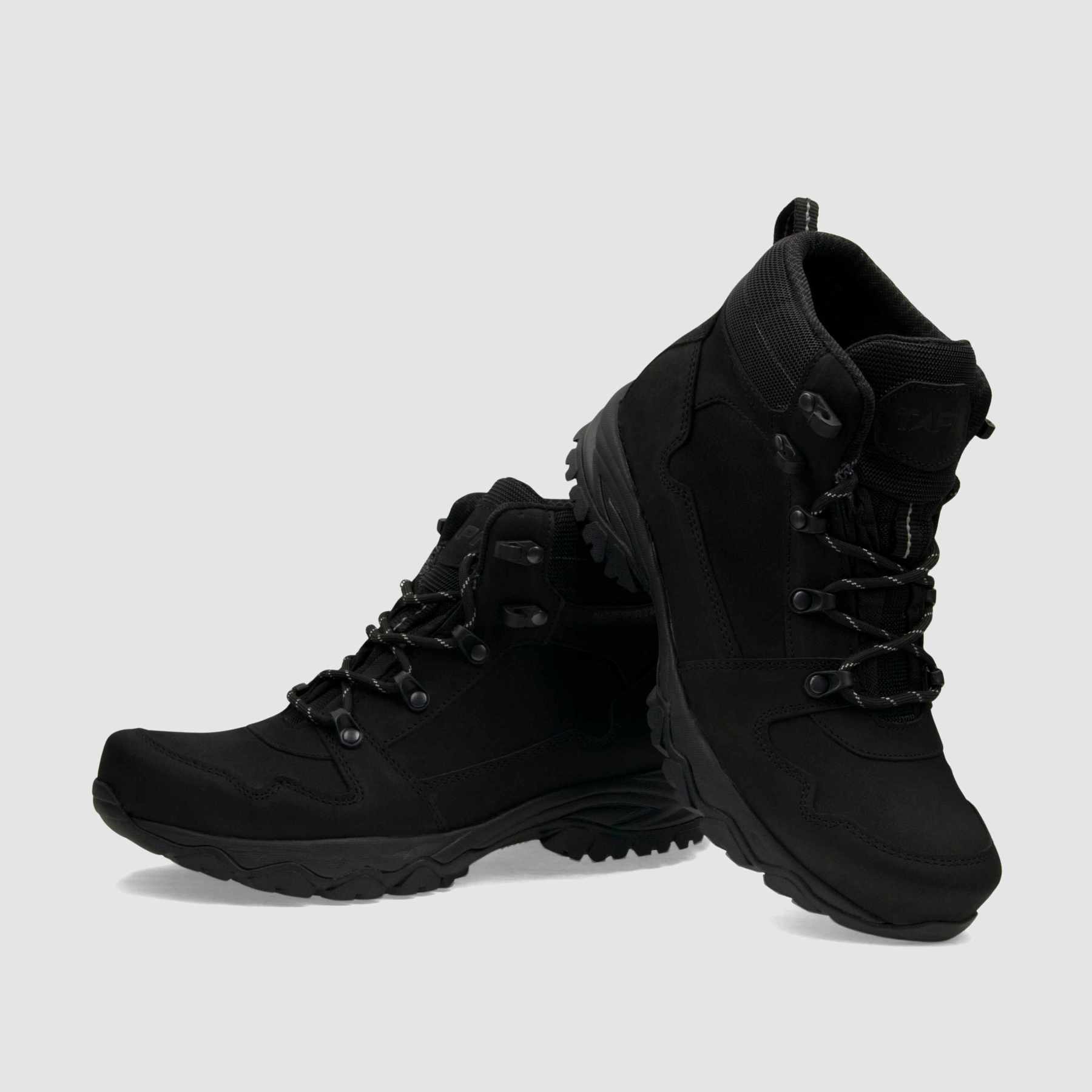 Trzewik trekkingowy TAPI H - 9152 czarna skóra nubukowa - TAPI nero - Trzewiki trekkingowe męskie - Czarny - 3