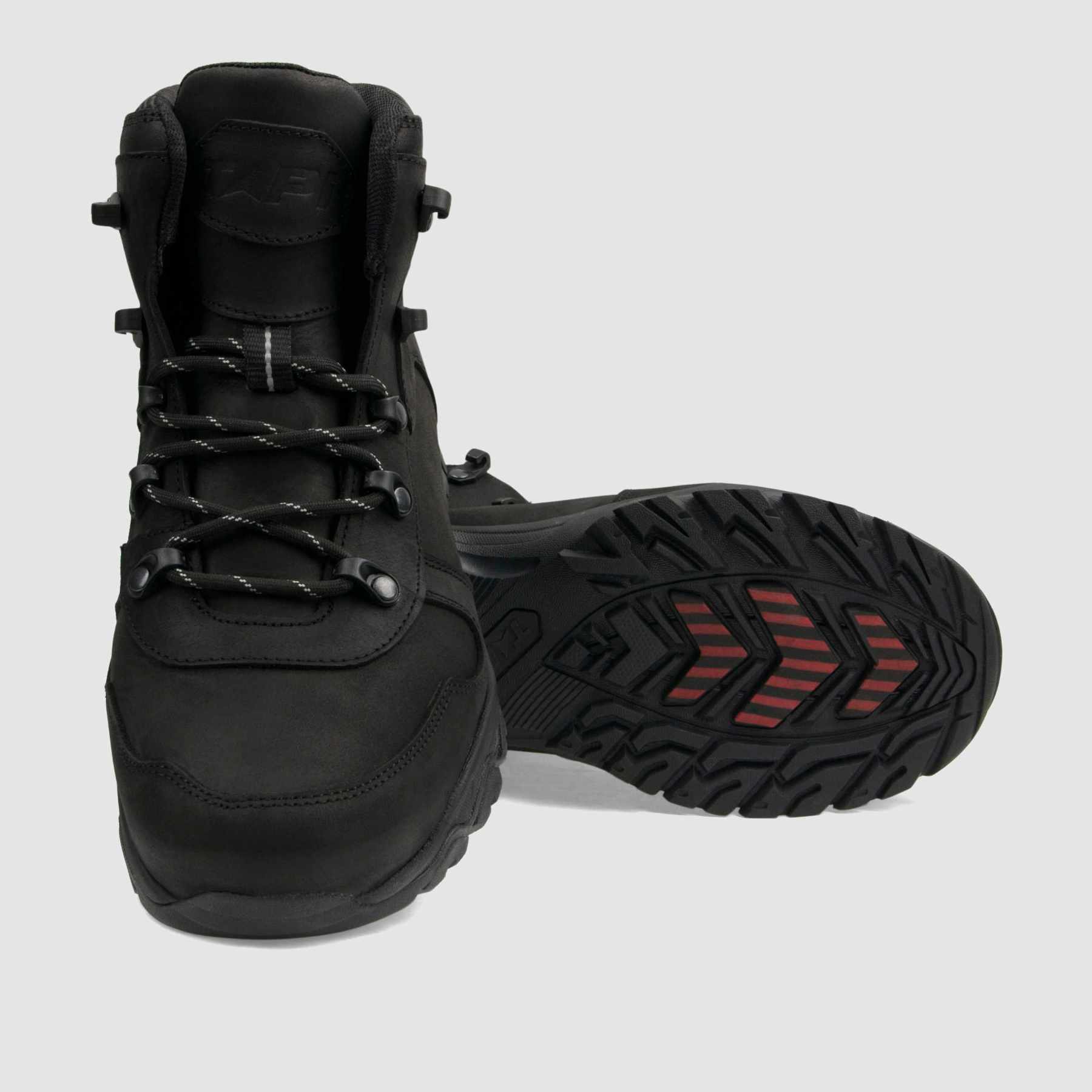 Trzewik trekkingowy TAPI N - 9153 czarna skóra nubukowa - TAPI nero - Trzewiki trekkingowe męskie - Czarny - 4