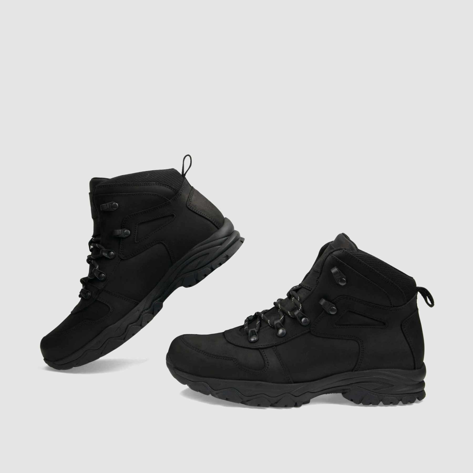 Trzewik trekkingowy TAPI N - 9153 czarna skóra nubukowa - TAPI nero - Trzewiki trekkingowe męskie - Czarny - 6