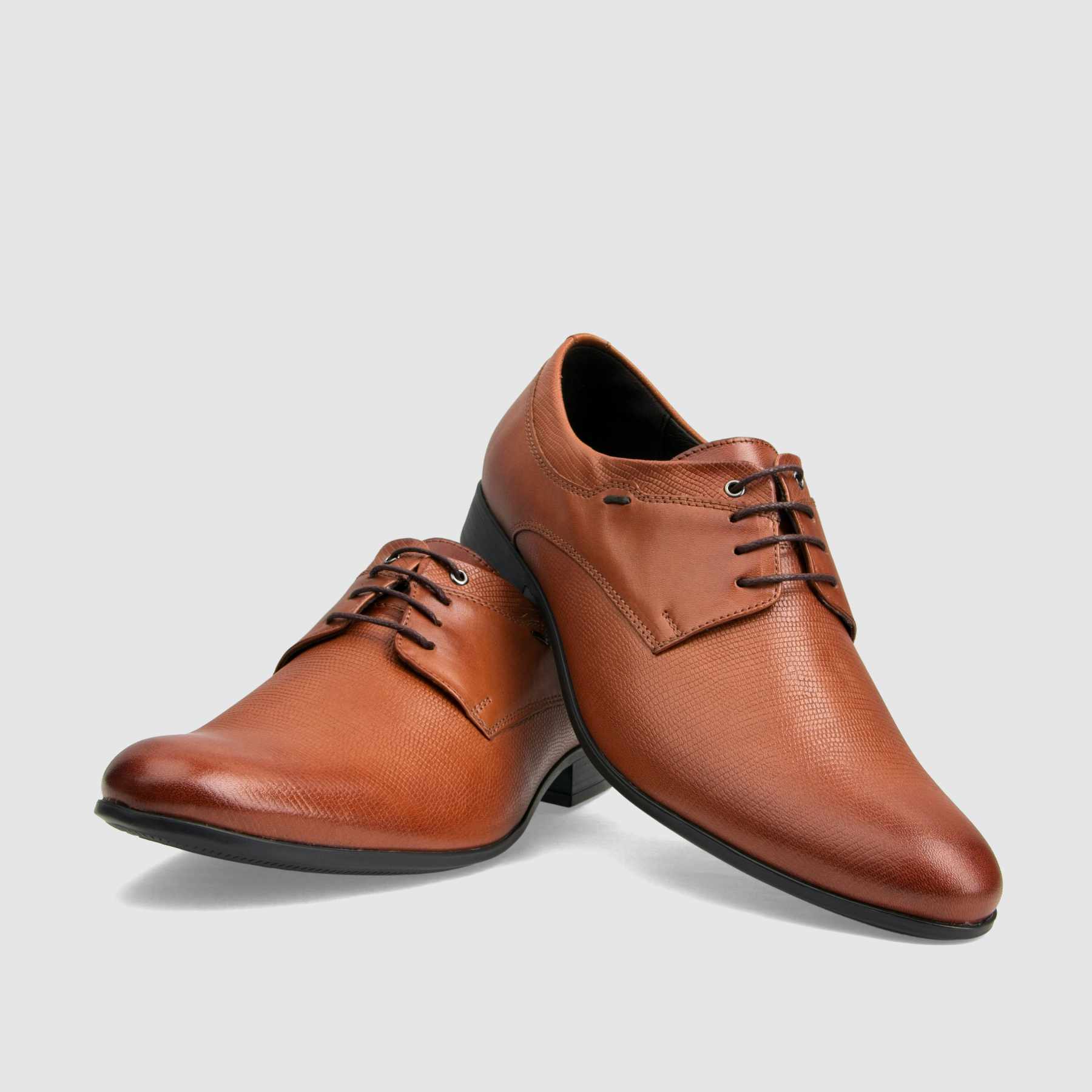 TAPI X-4575 formal shoe, brown, grain embossed leather