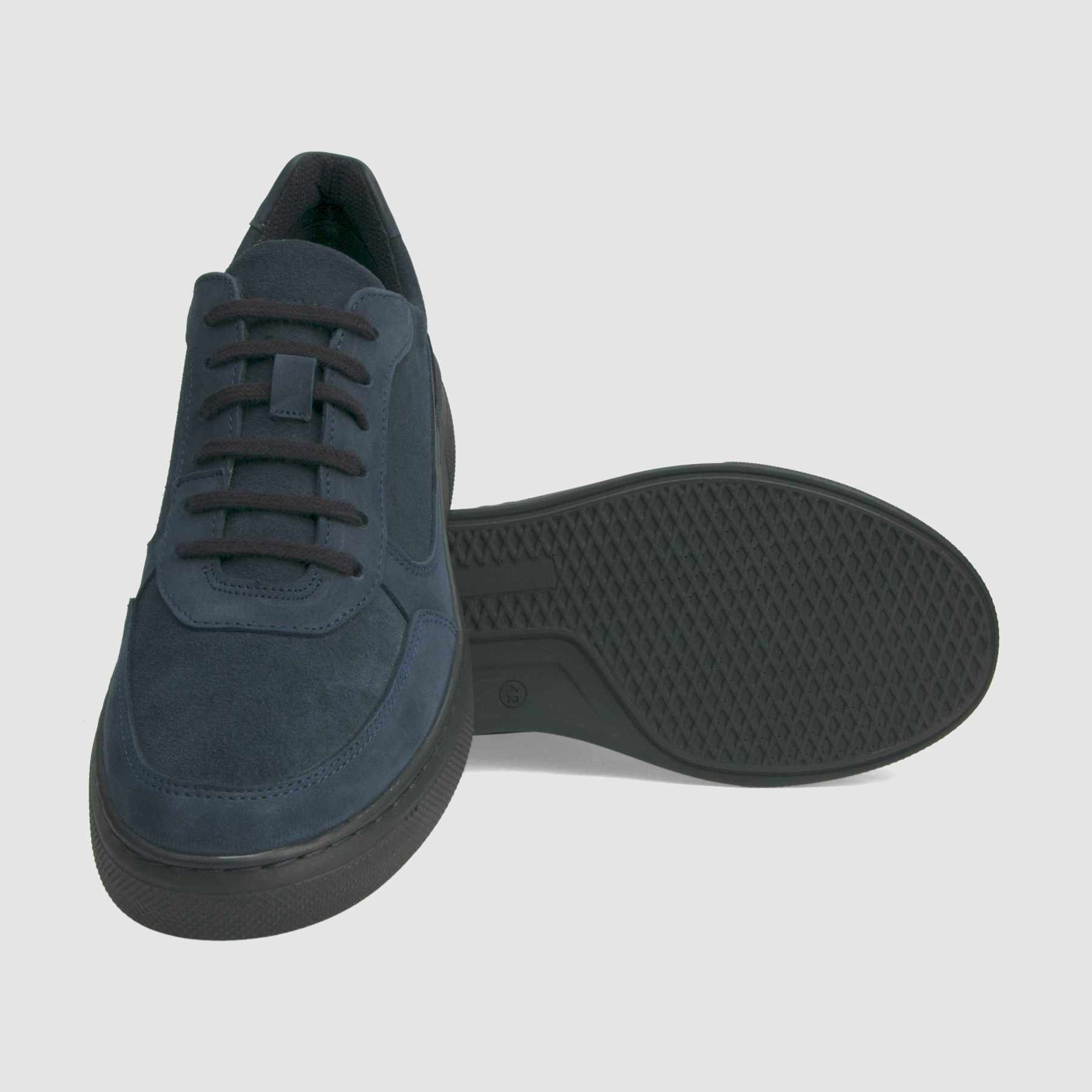TAPI sneakers A-7372 navy blue nubuck leather