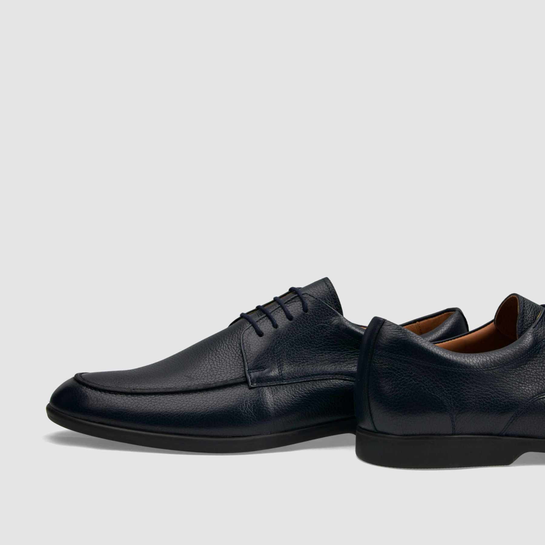 Formal shoe TAPI A-7502 navy blue soft leather 
