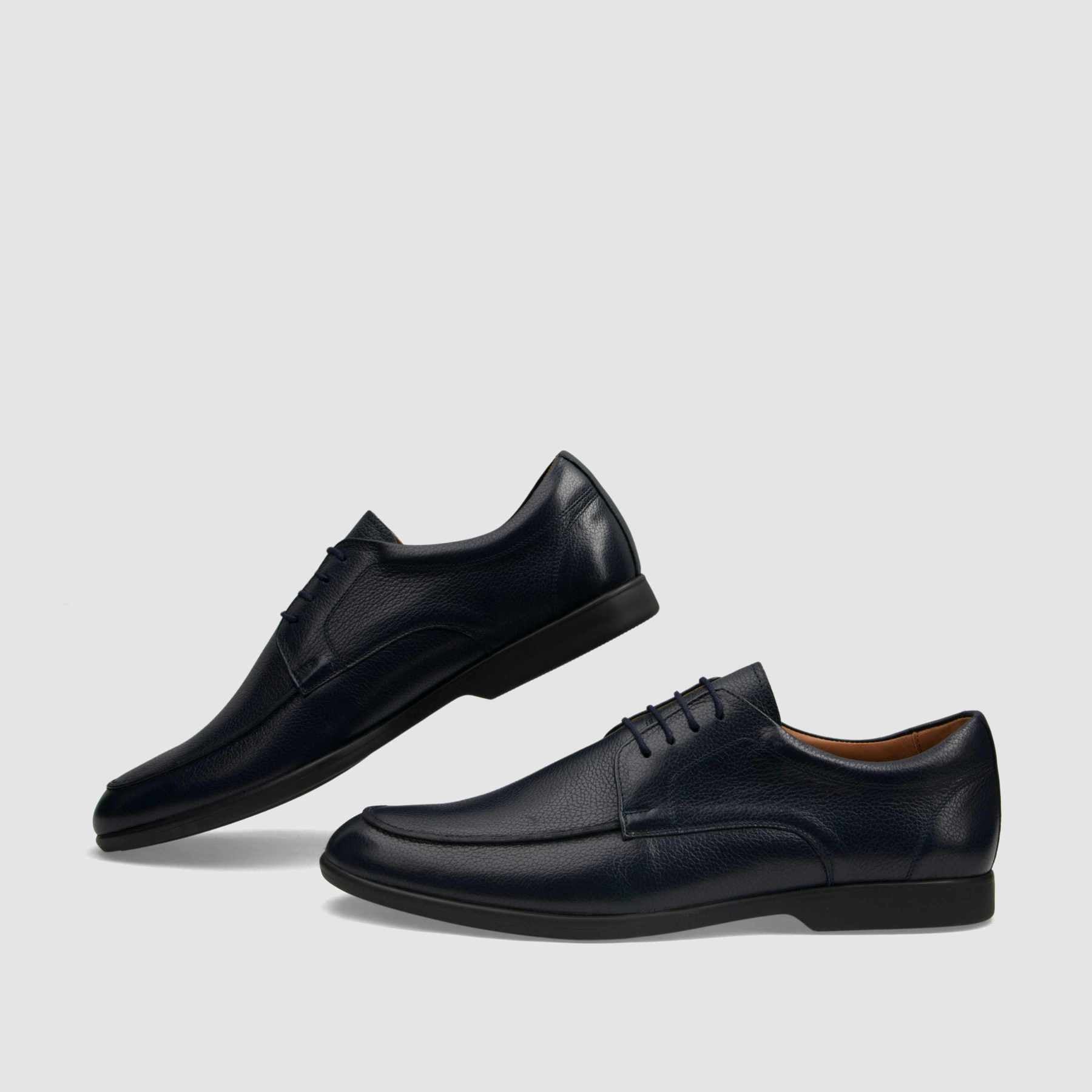 Formal shoe TAPI A-7502 navy blue soft leather 