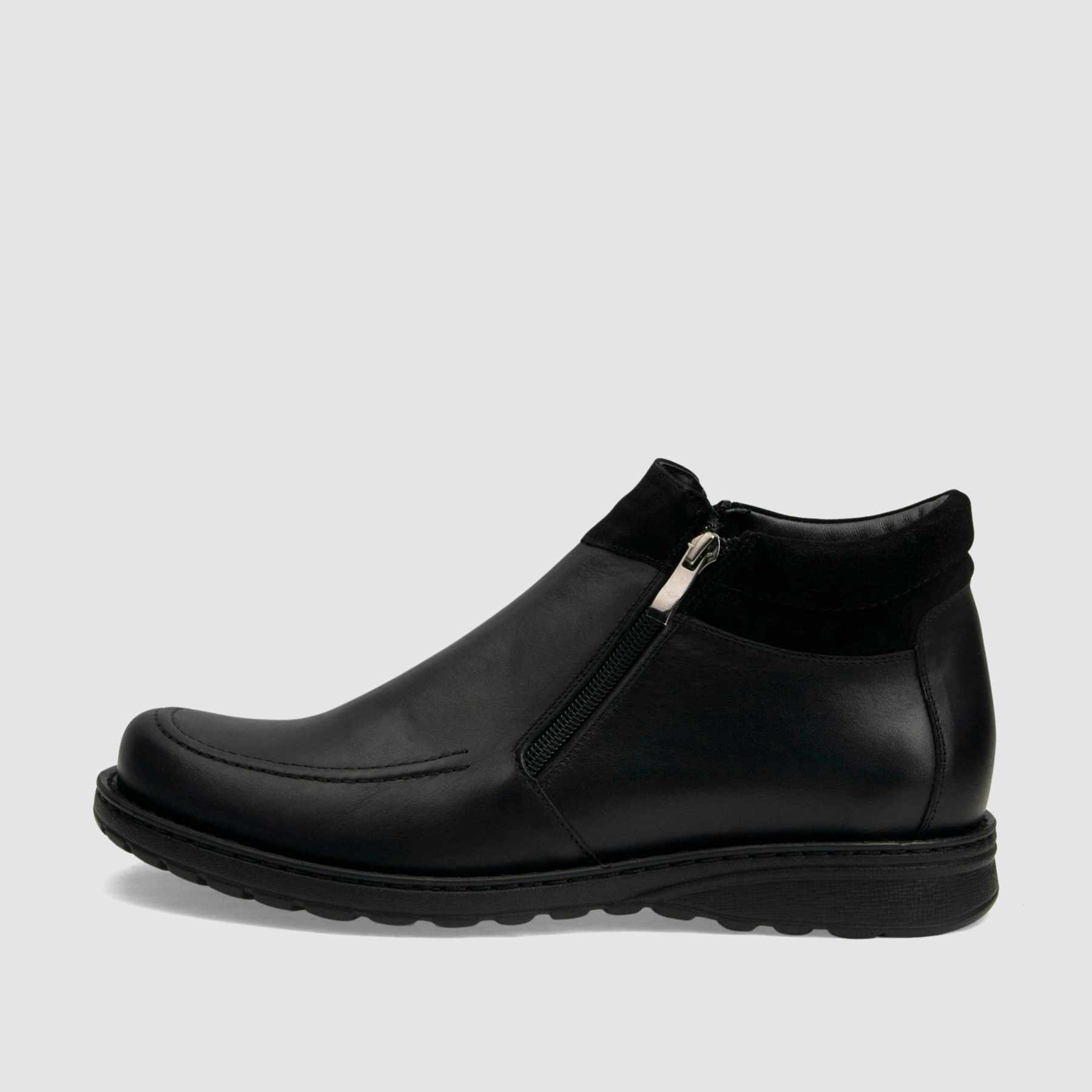 Casual ankle boot TAPI A-2467 black grain leather