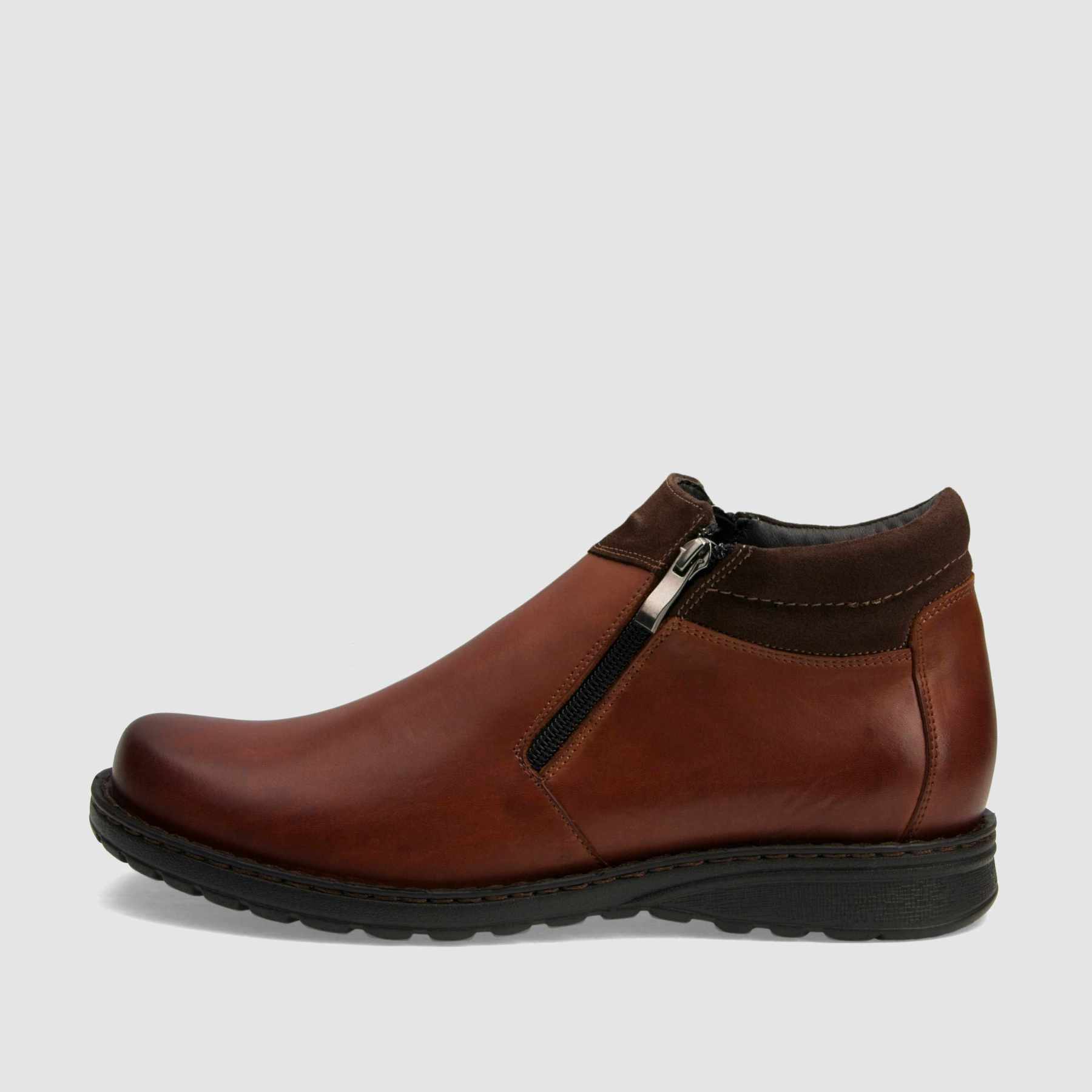 Casual ankle boot TAPI A-2470 brown smooth leather
