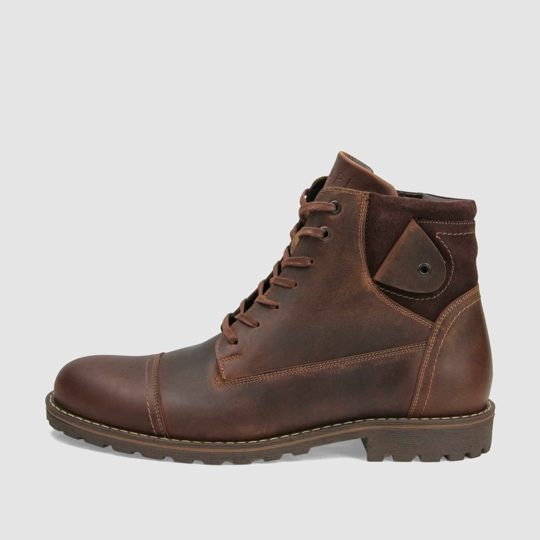 Men's boot TAPI A-2477 brown oiled leather 