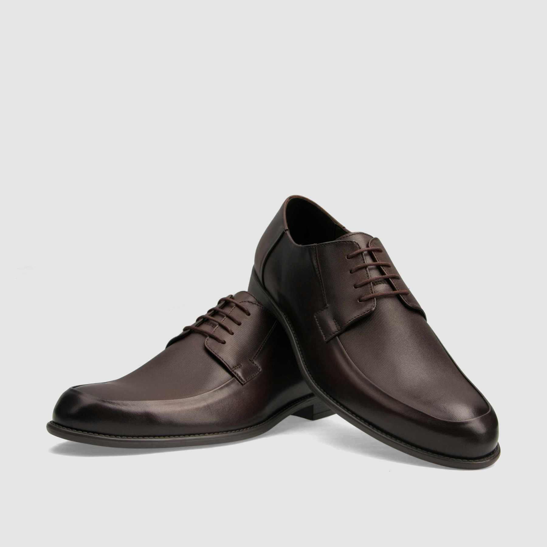 Formal shoe TAPI A-7138 brown smooth leather 
