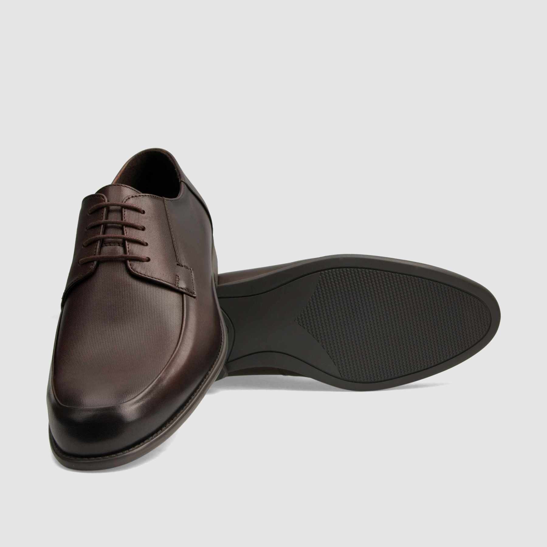 Formal shoe TAPI A-7138 brown smooth leather 