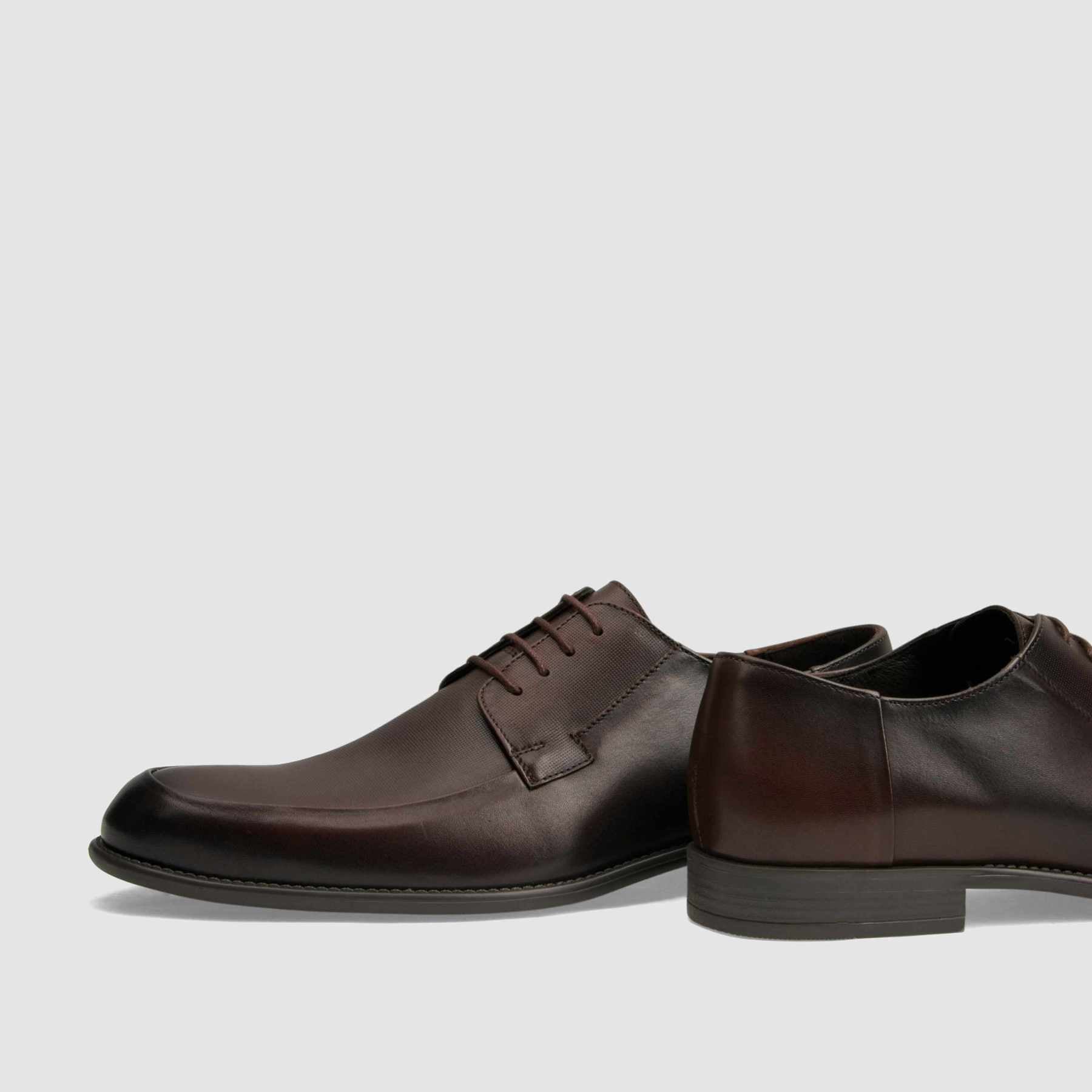 Formal shoe TAPI A-7138 brown smooth leather 