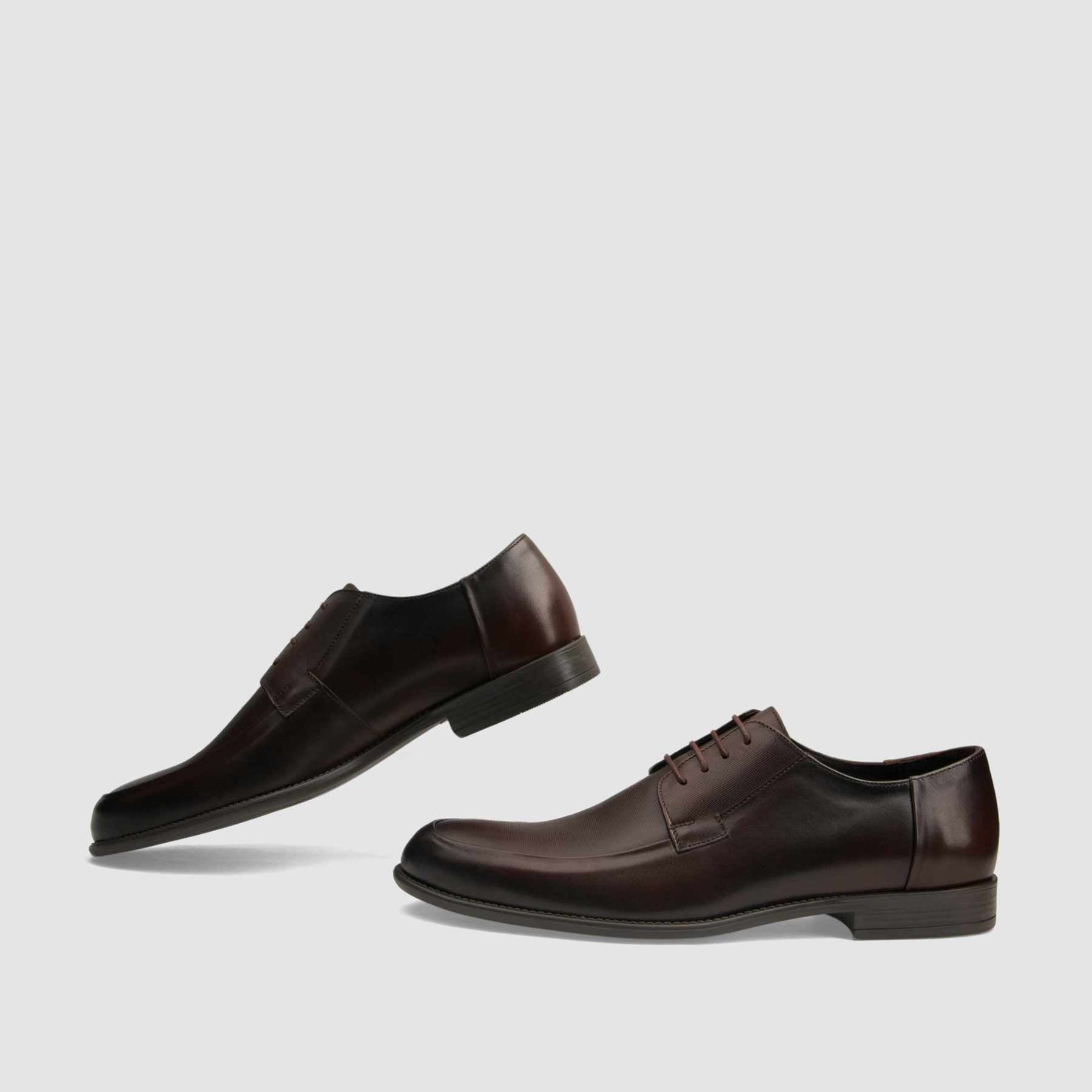 Formal shoe TAPI A-7138 brown smooth leather 