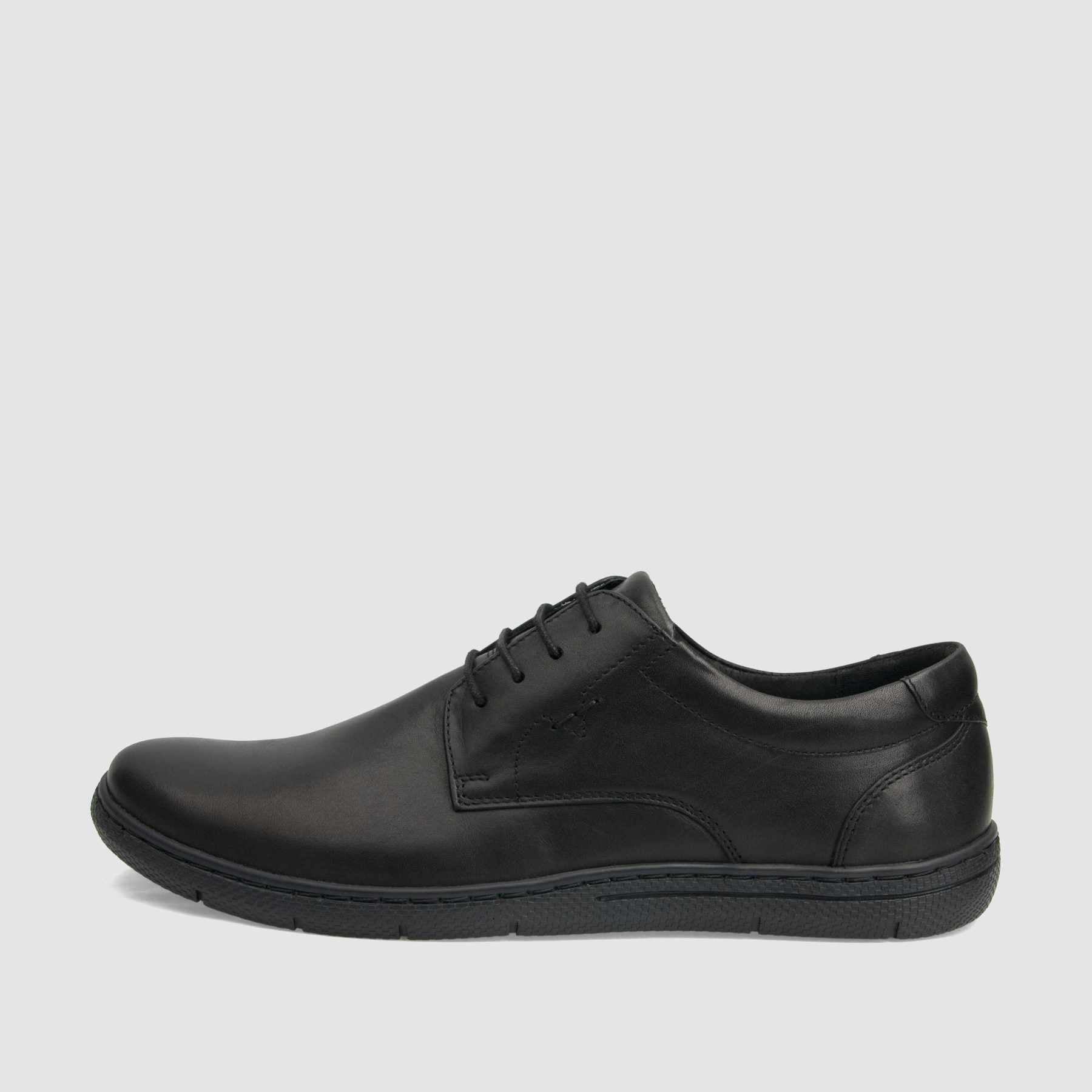 Casual shoe TAPI A-7264 black grain leather