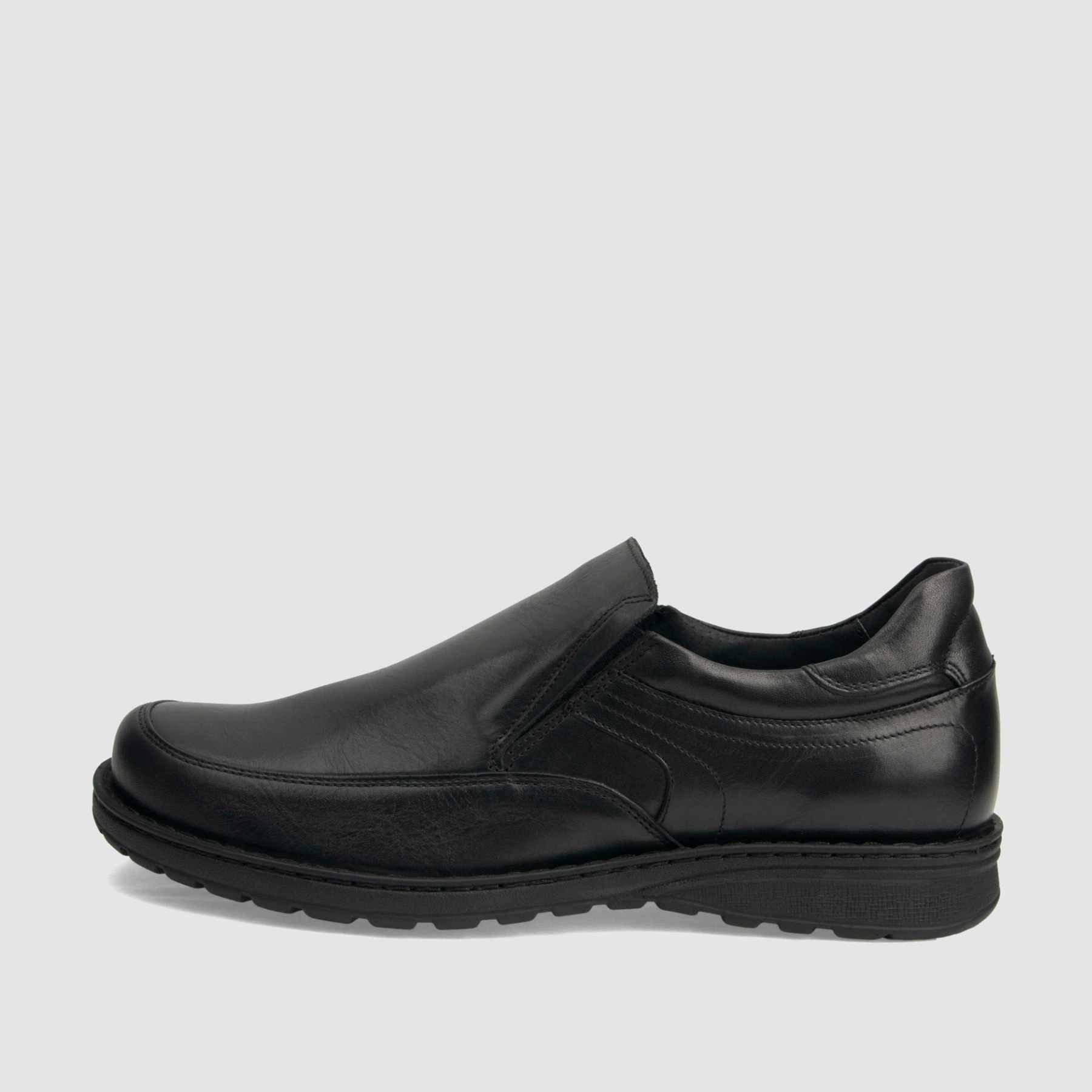 Casual shoe TAPI A-7271 black grain leather 