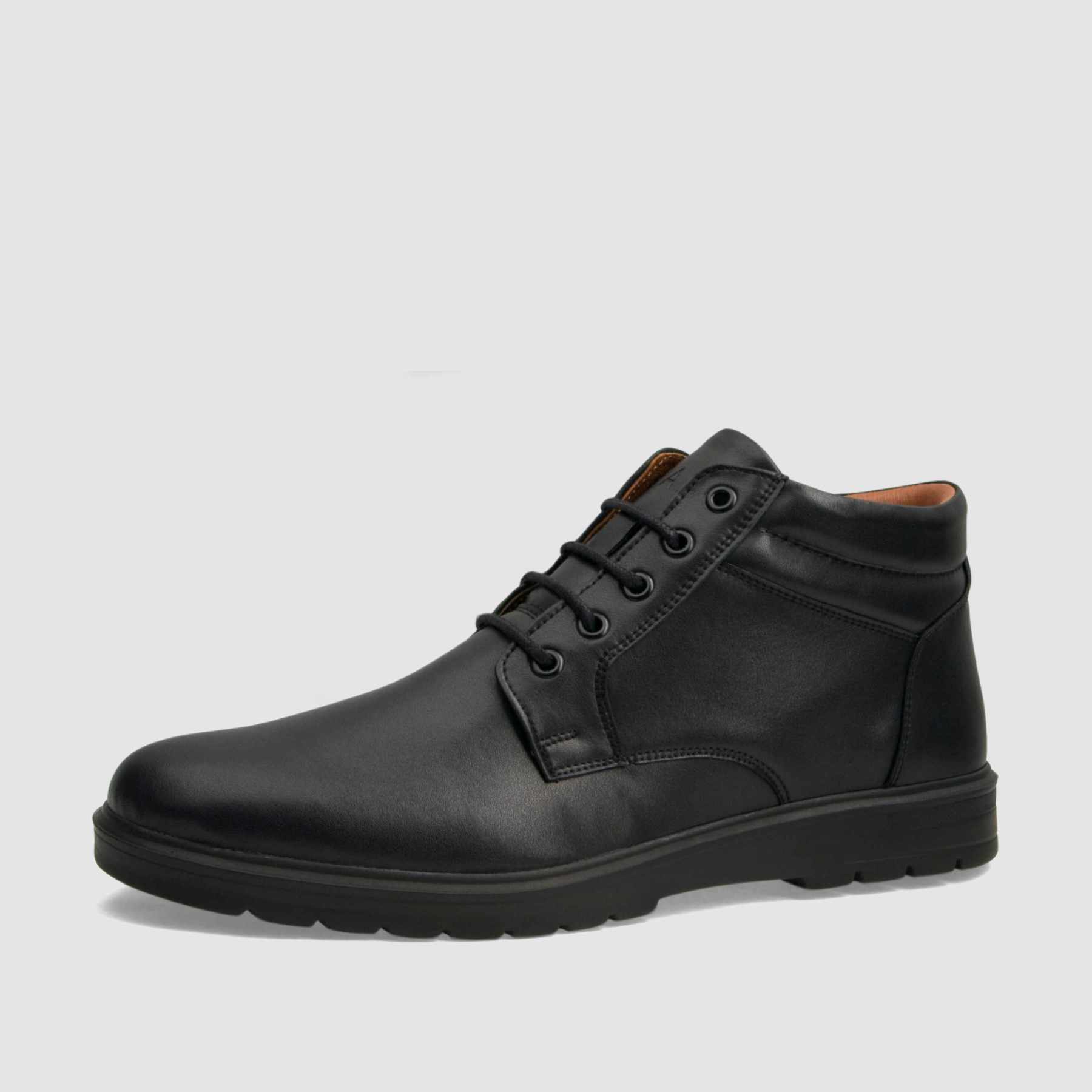 Casual ankle boot TAPI B-2481 black grain leather