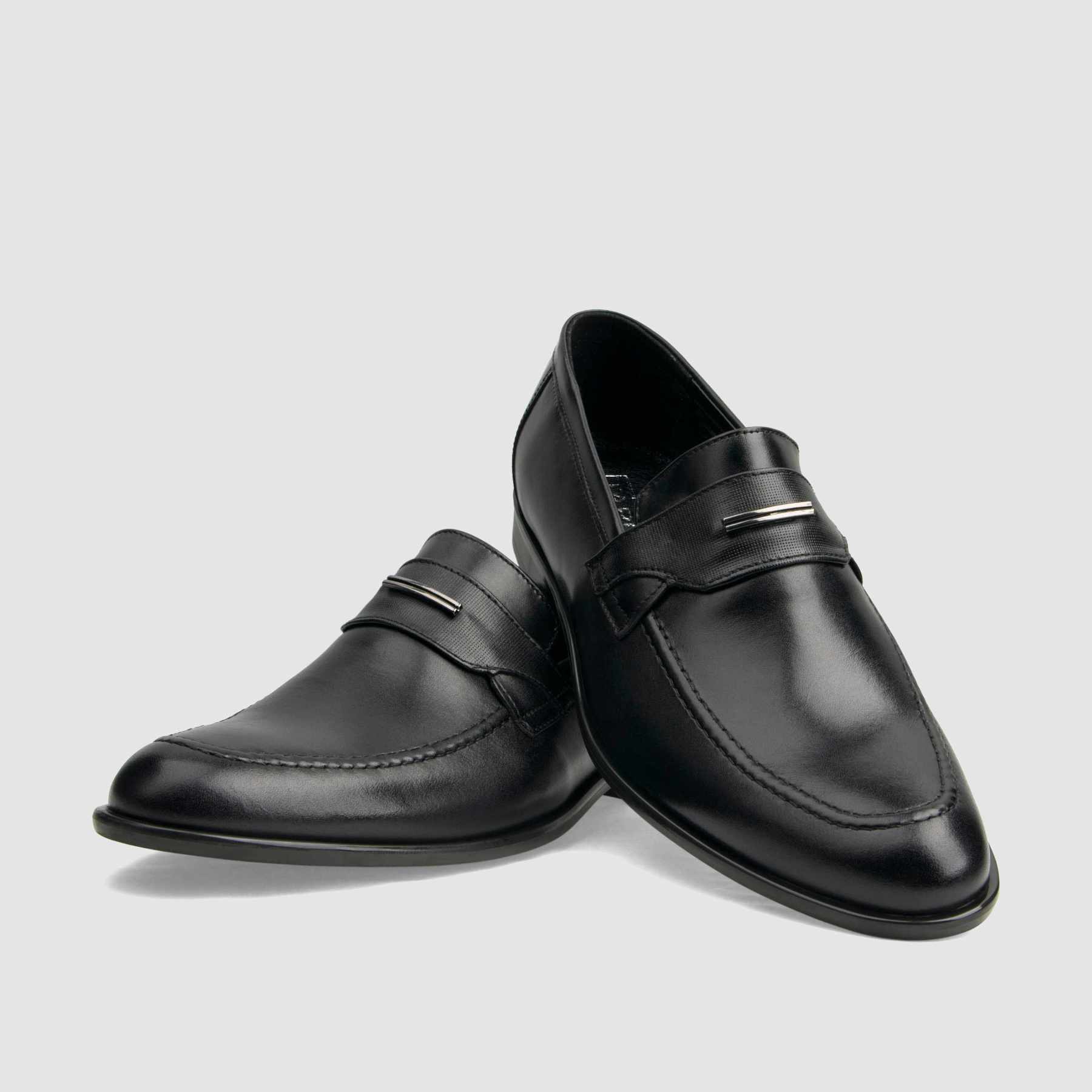 TAPI B-6751 black smooth leather dress shoes - loafers 