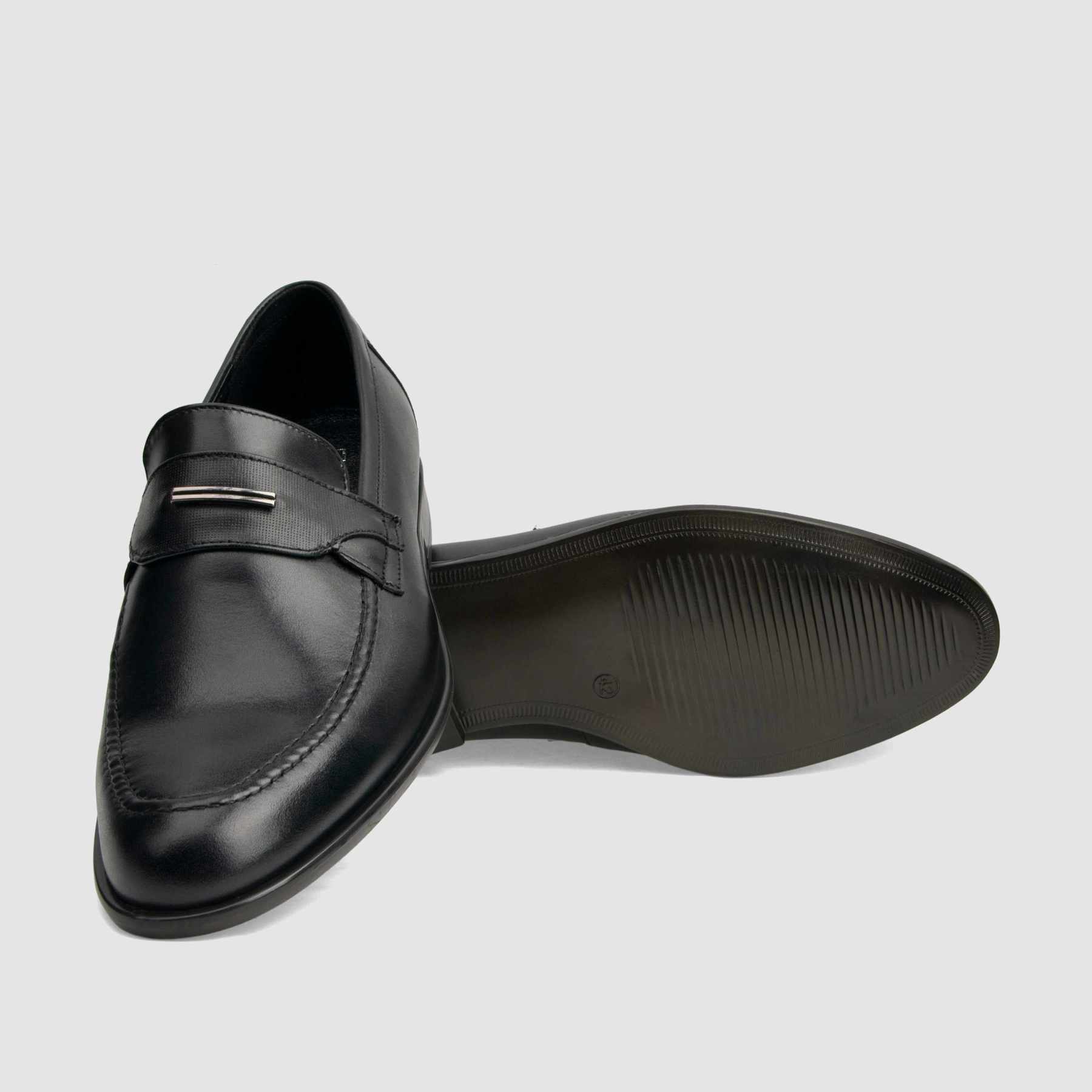 TAPI B-6751 black smooth leather dress shoes - loafers 