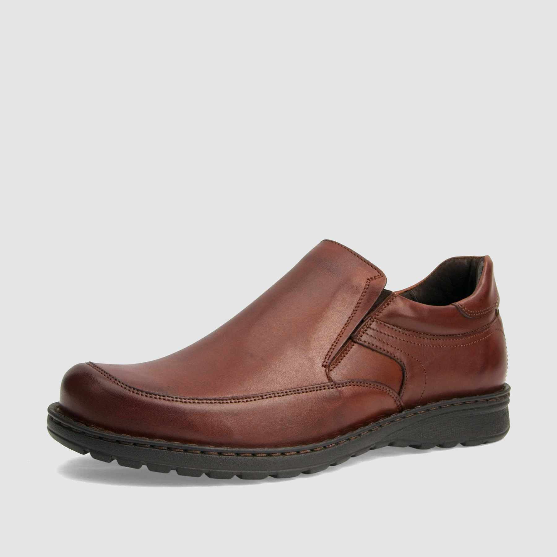 Casual shoe TAPI B-7271 brown smooth leather 