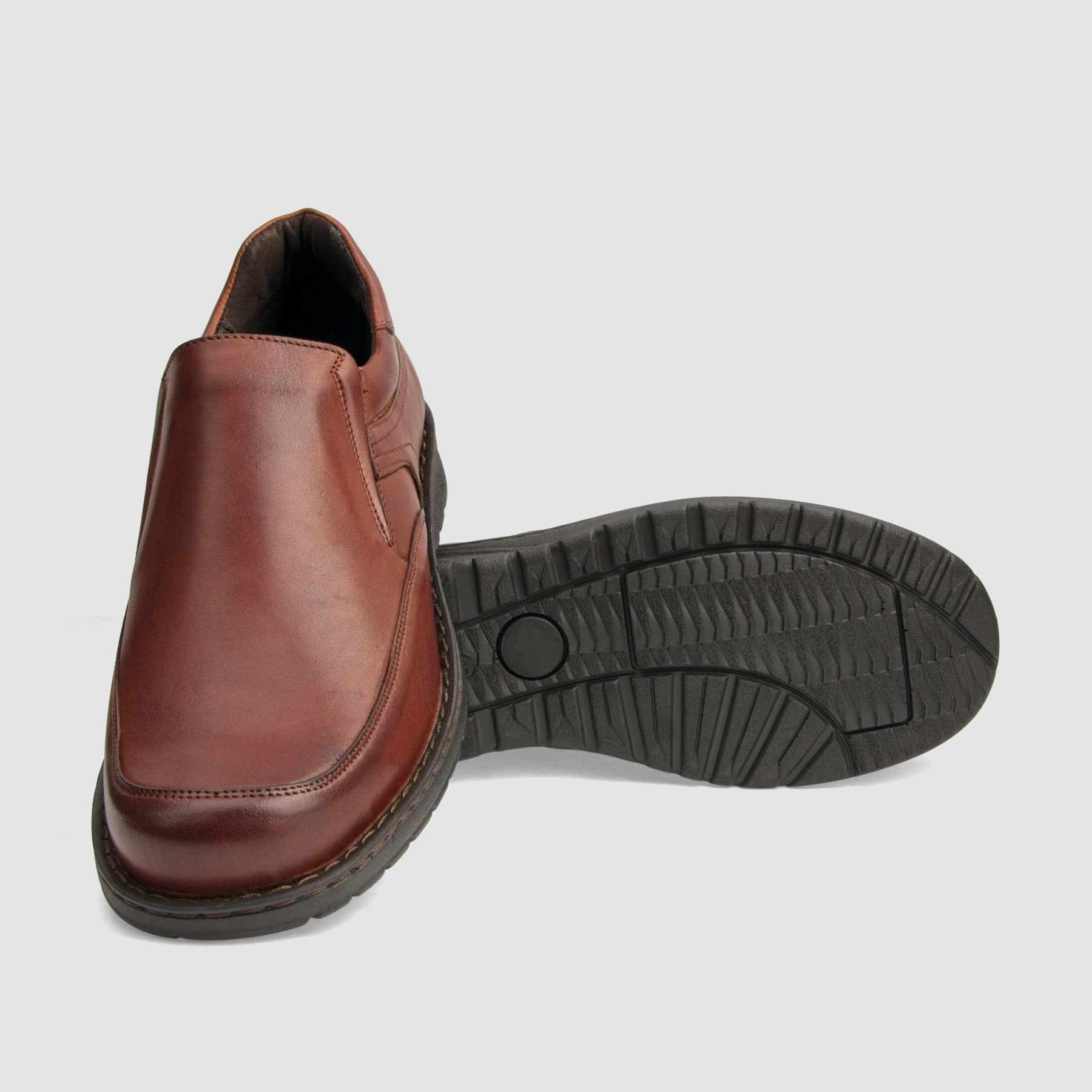 Casual shoe TAPI B-7271 brown smooth leather 