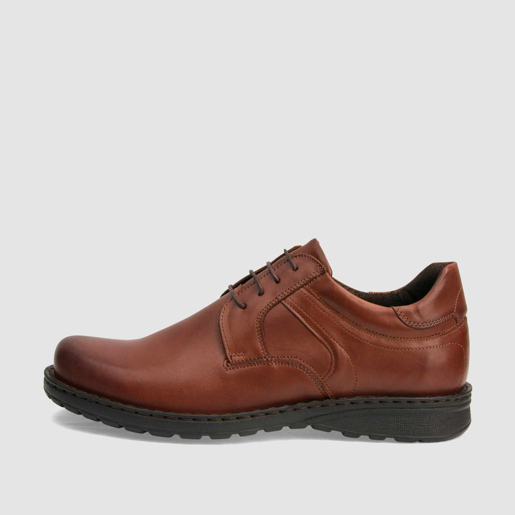 Casual shoe TAPI B-7272 brown smooth leather 