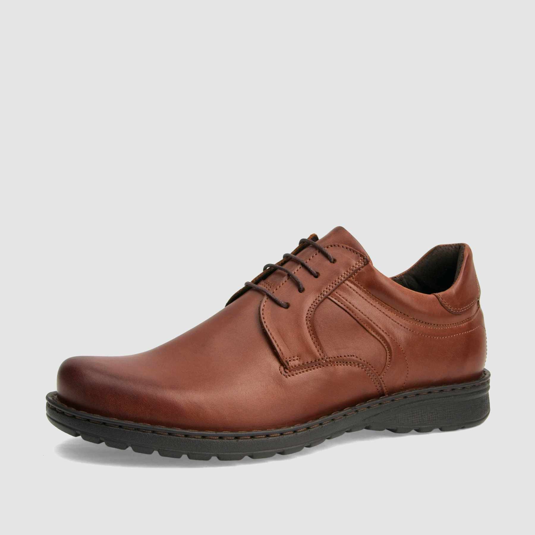 Casual shoe TAPI B-7272 brown smooth leather 