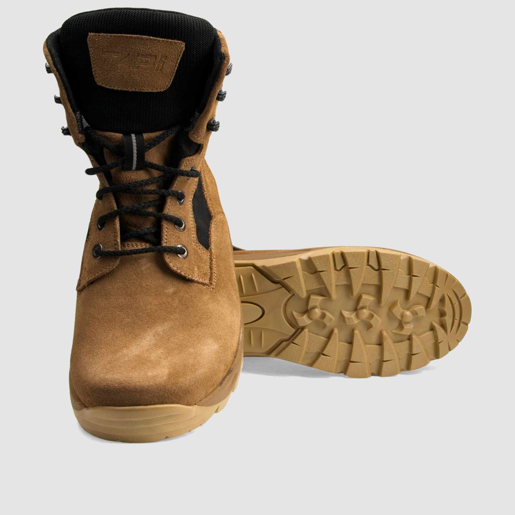 TAPI B-9146 trekking boot, beige, waterproof velour