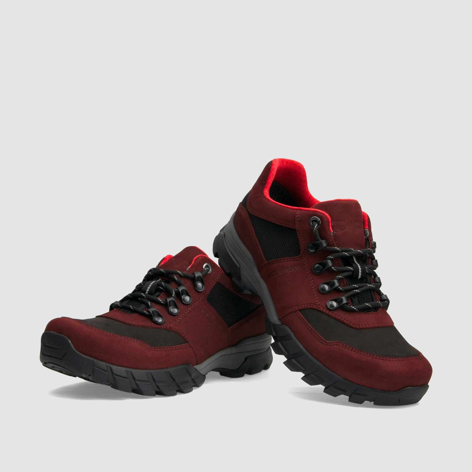 TAPI B-9155 trekking shoes, burgundy, waterproof nubuck 