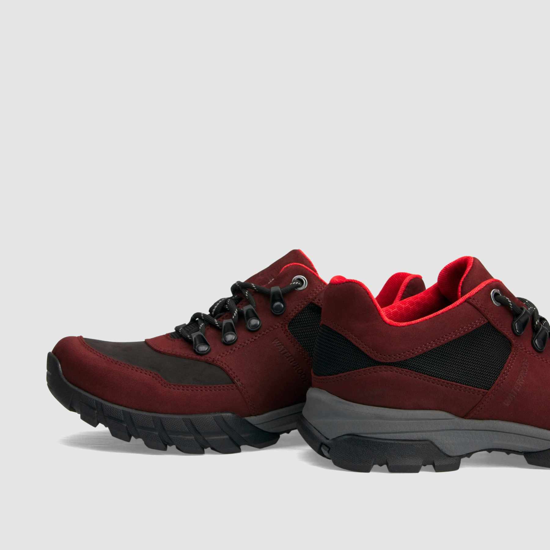 TAPI B-9155 trekking shoes, burgundy, waterproof nubuck 